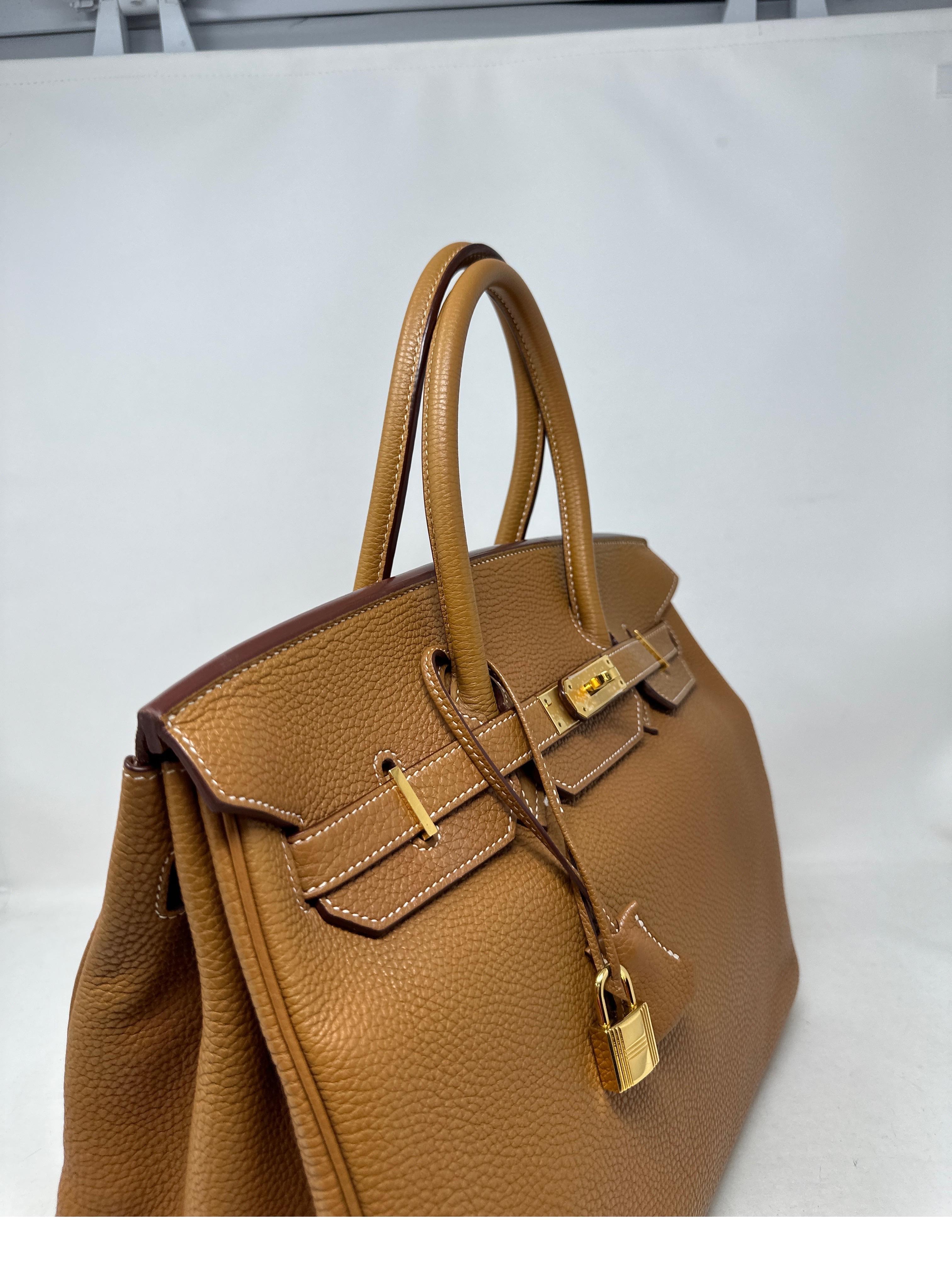 Women's or Men's Hermes Gold Birkin 35 Bag 