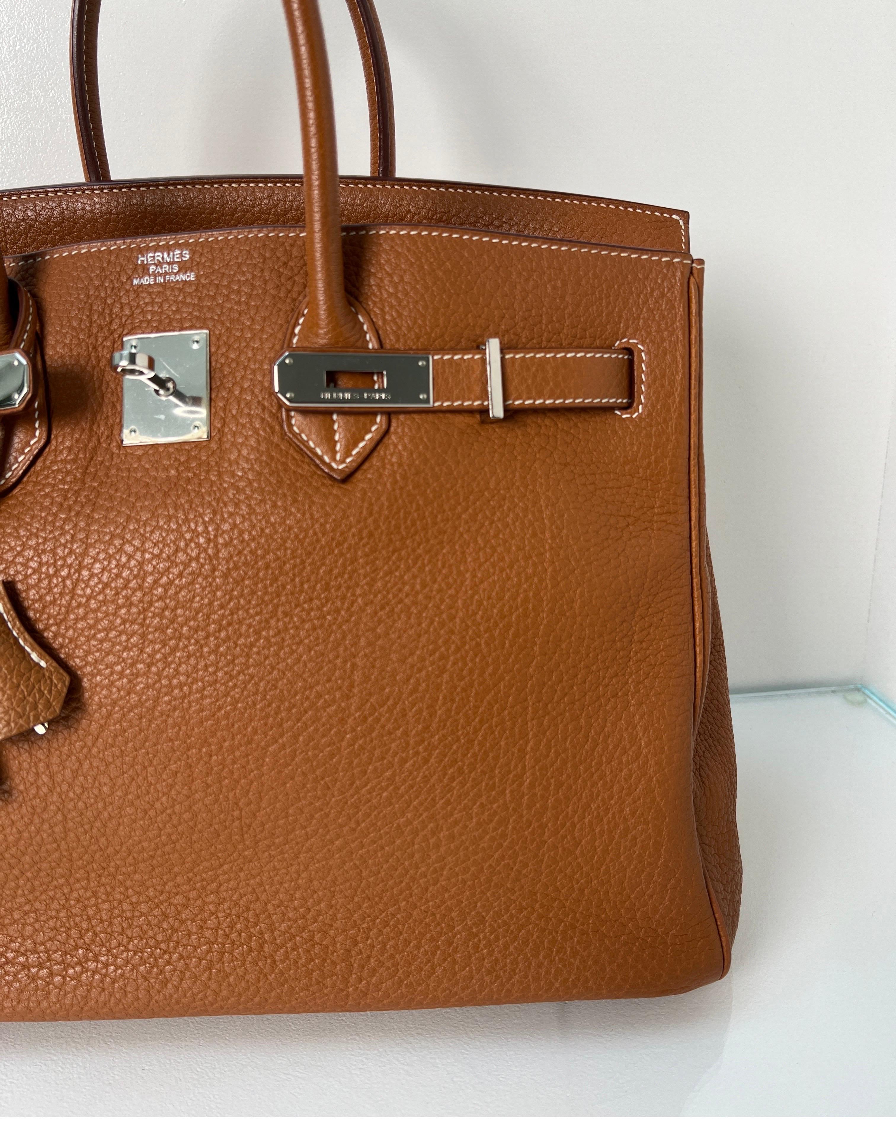 Hermes Gold Birkin 35 Bag In Good Condition In Athens, GA