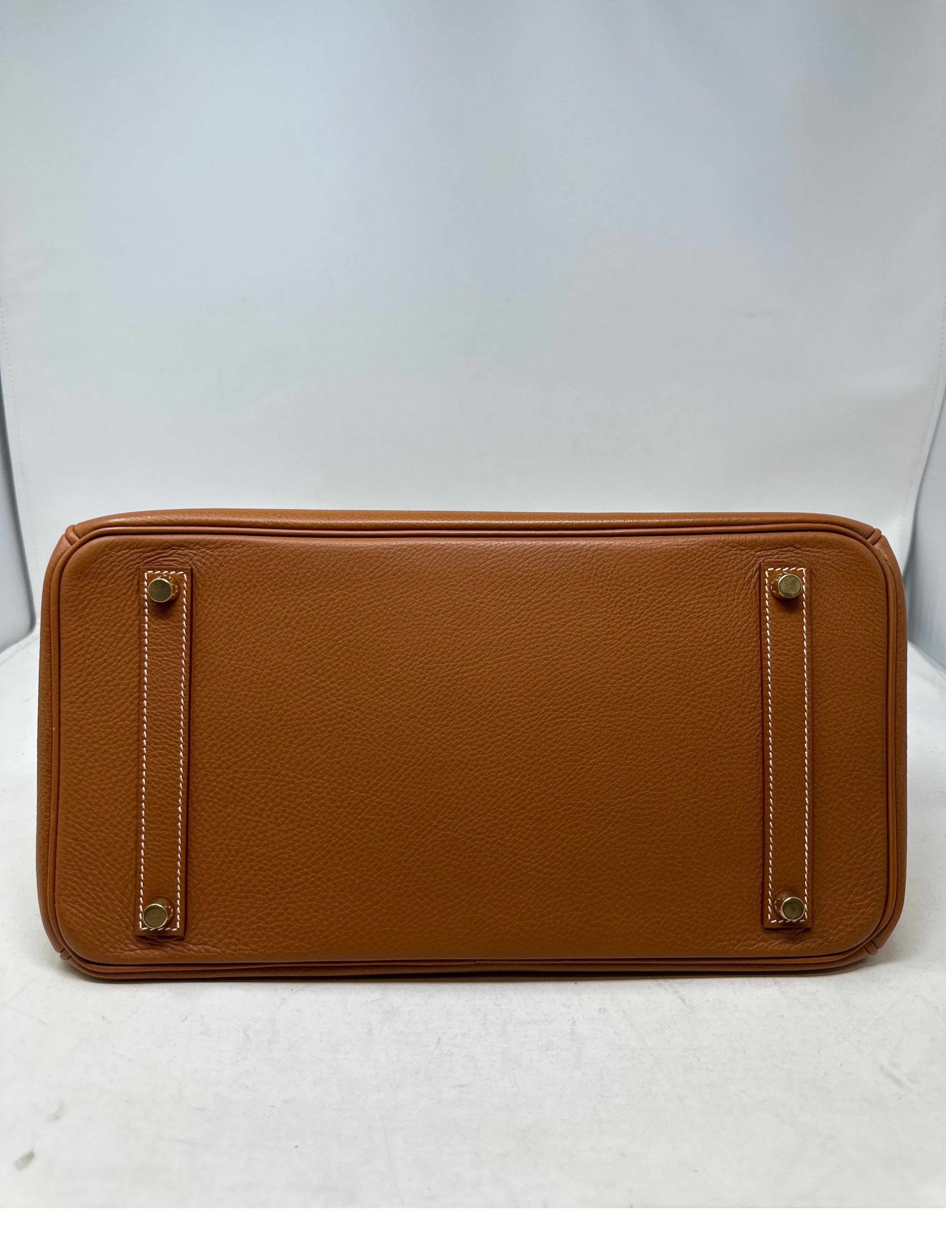 Hermes Gold Birkin 35 Bag 1