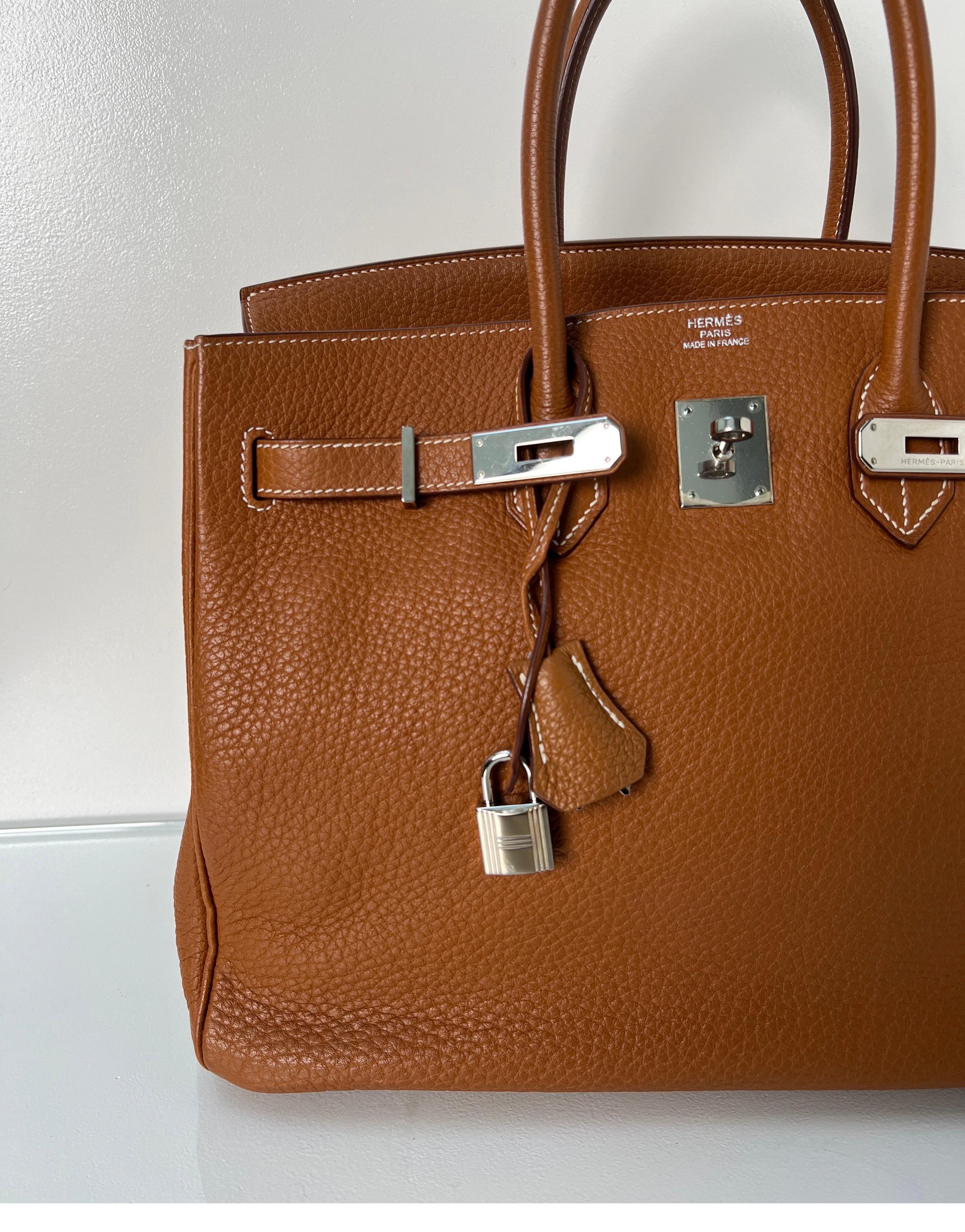 Women's or Men's Hermes Gold Birkin 35 Bag