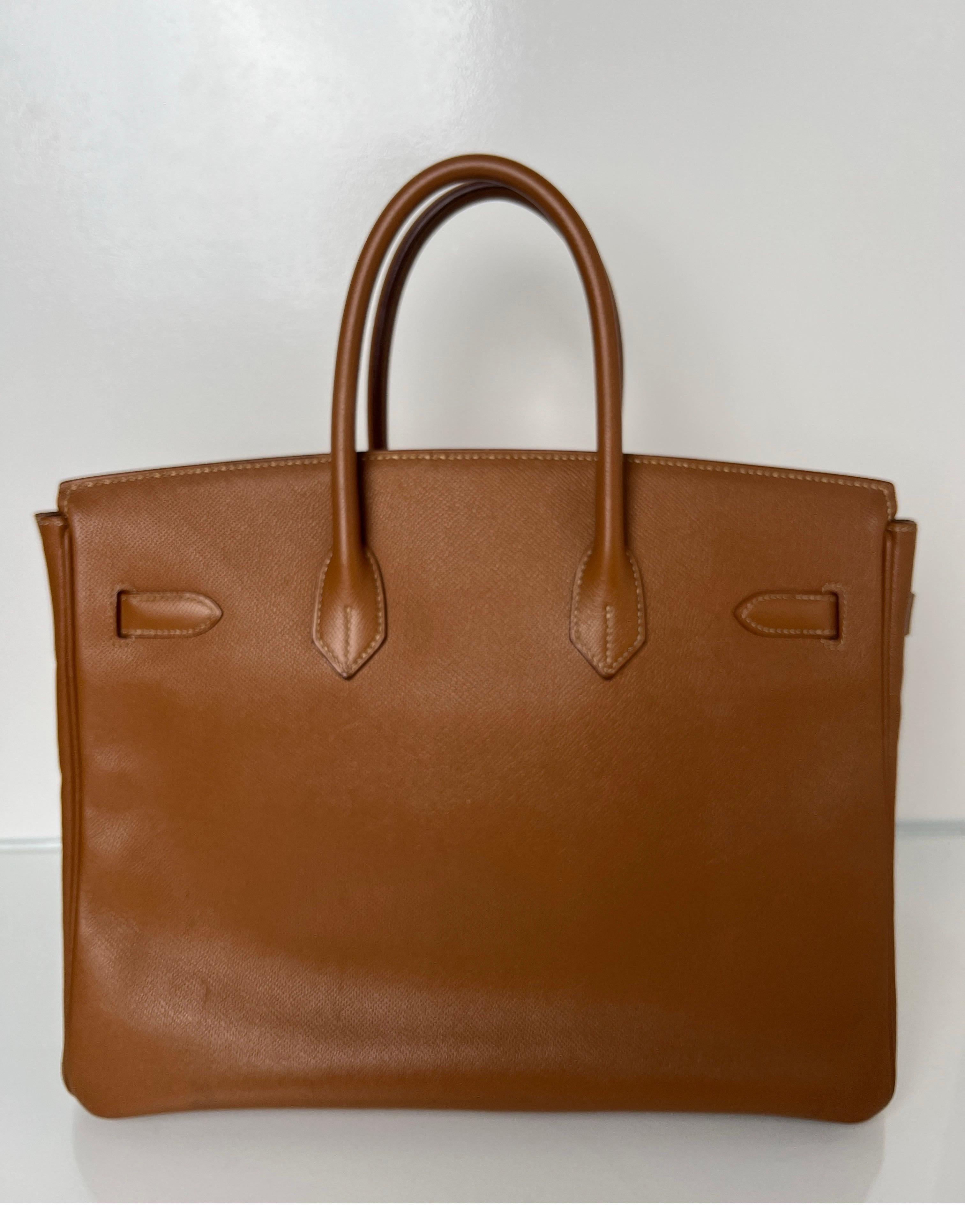 Women's or Men's Hermes Gold Birkin 35 Bag