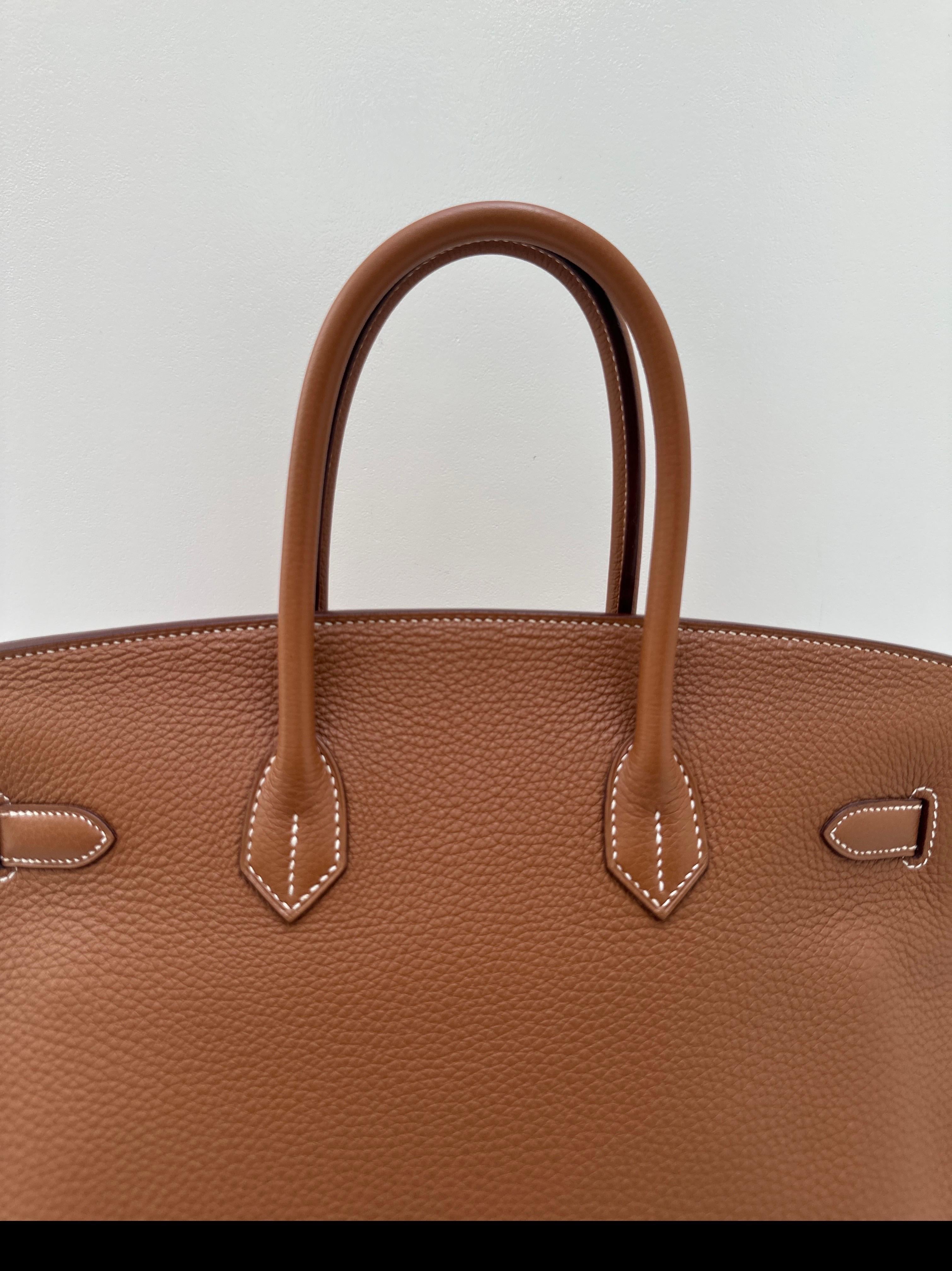 Women's or Men's Hermes Gold Birkin 35 Bag