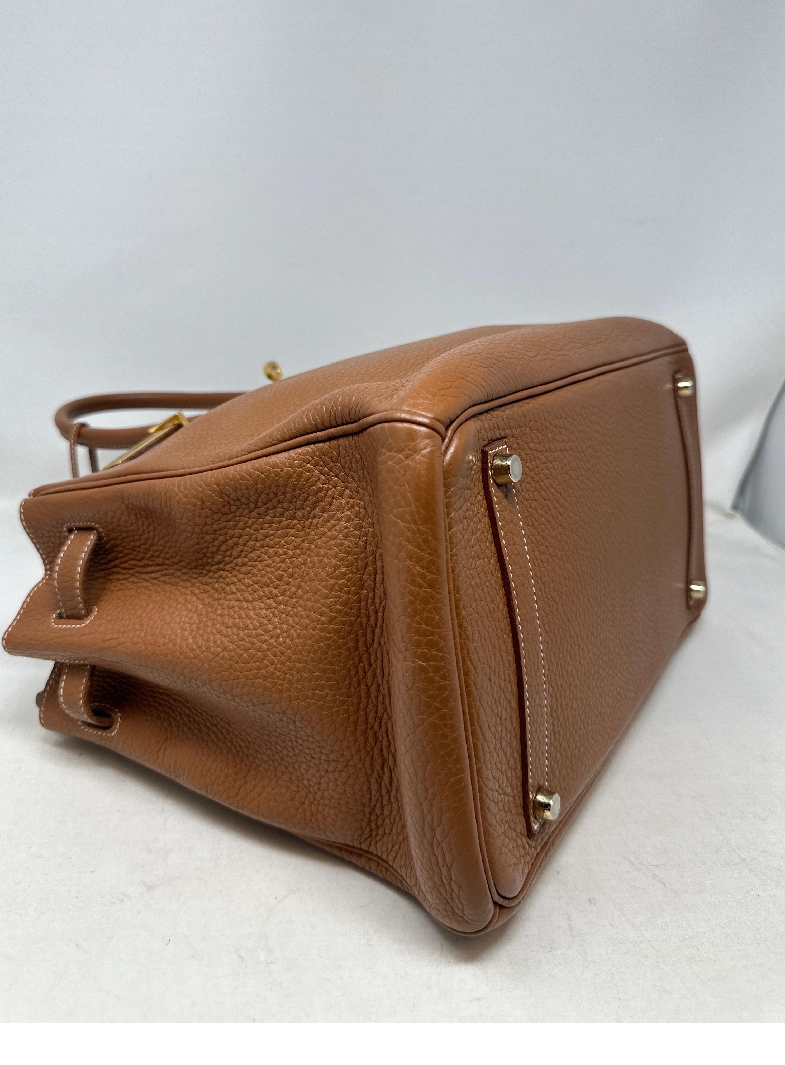 Hermes Gold Birkin 35 Bag  For Sale 2
