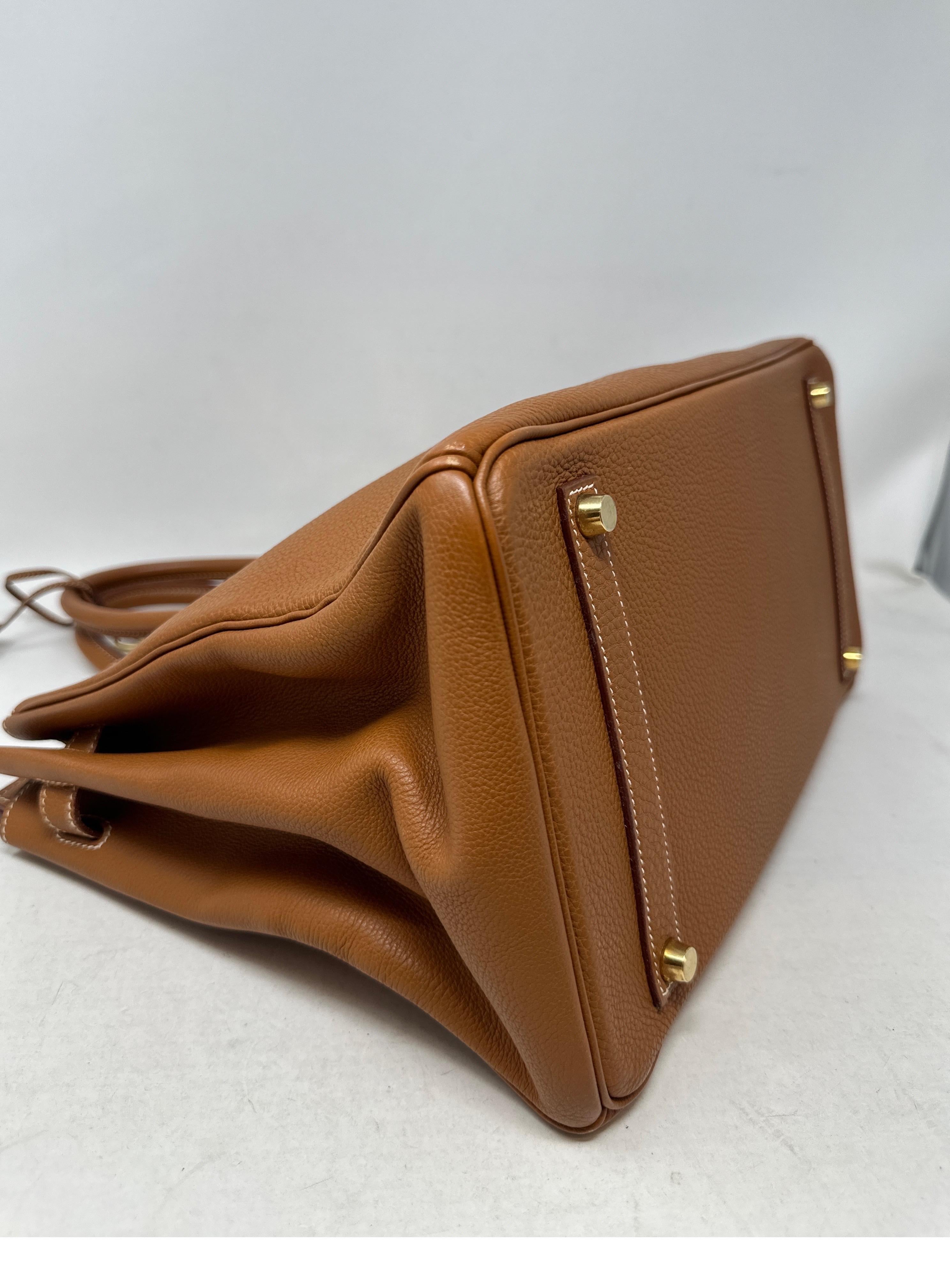 Women's or Men's Hermes Gold Birkin 35 Bag