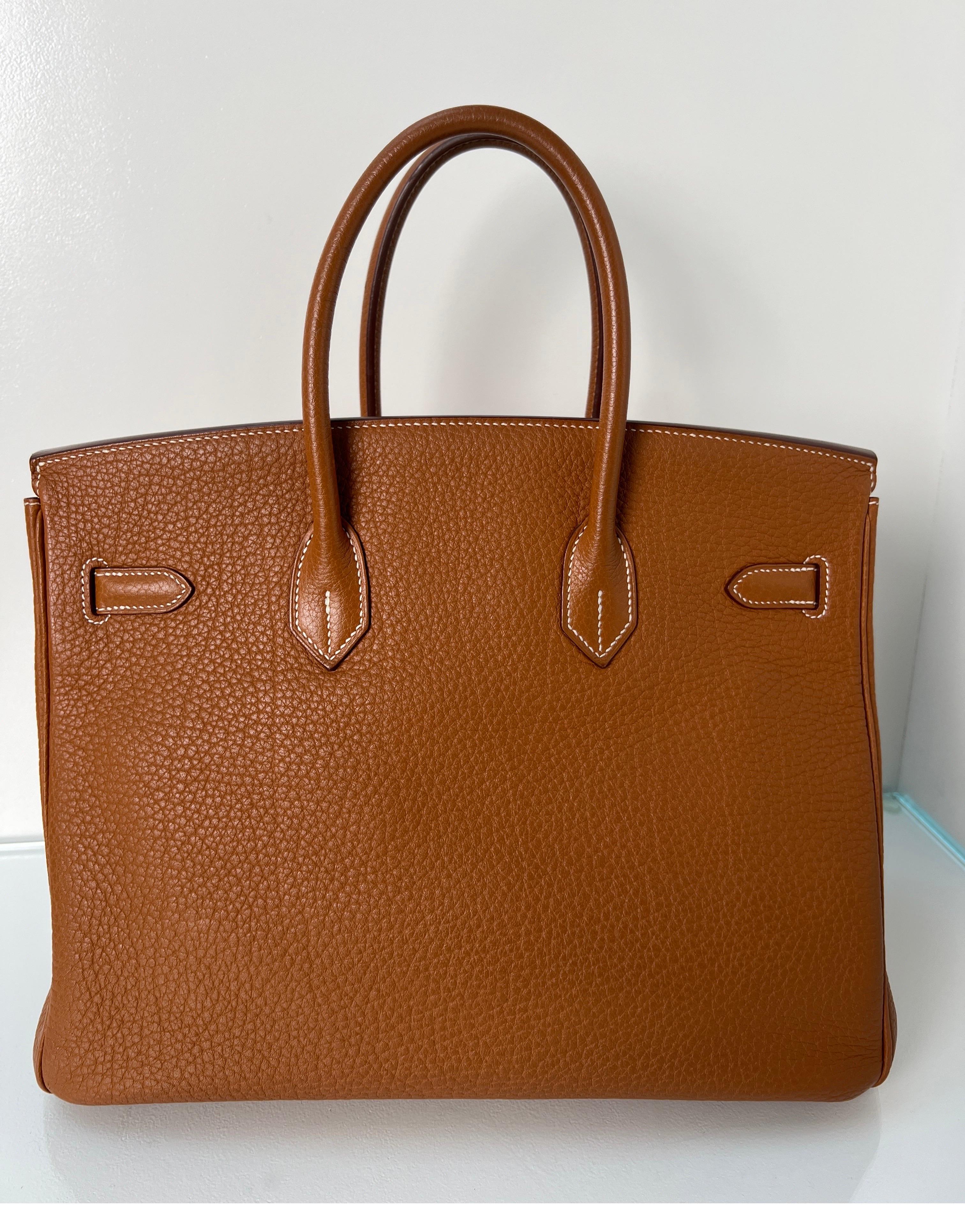 Hermes Gold Birkin 35 Bag 1