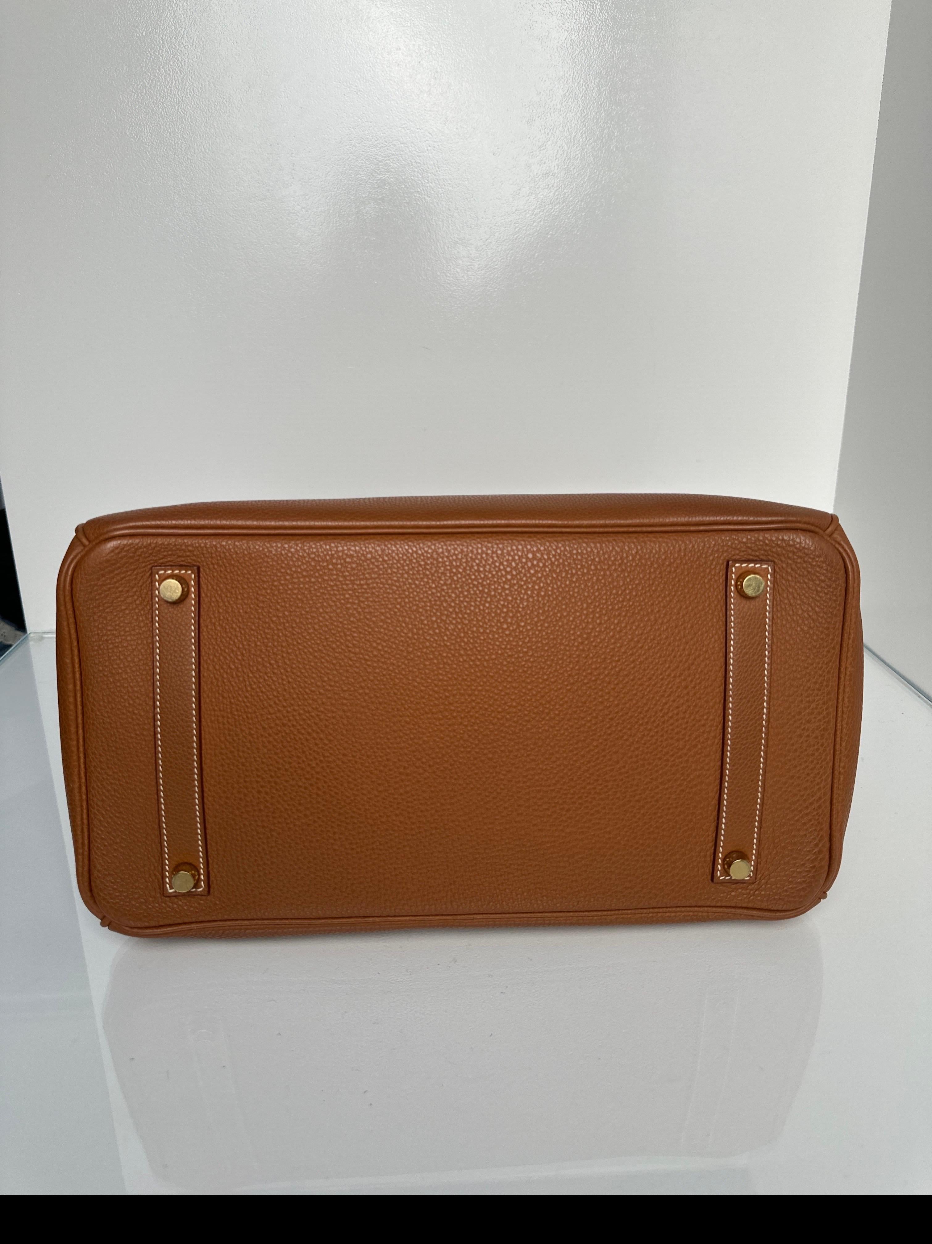 Hermes Gold Birkin 35 Bag 1