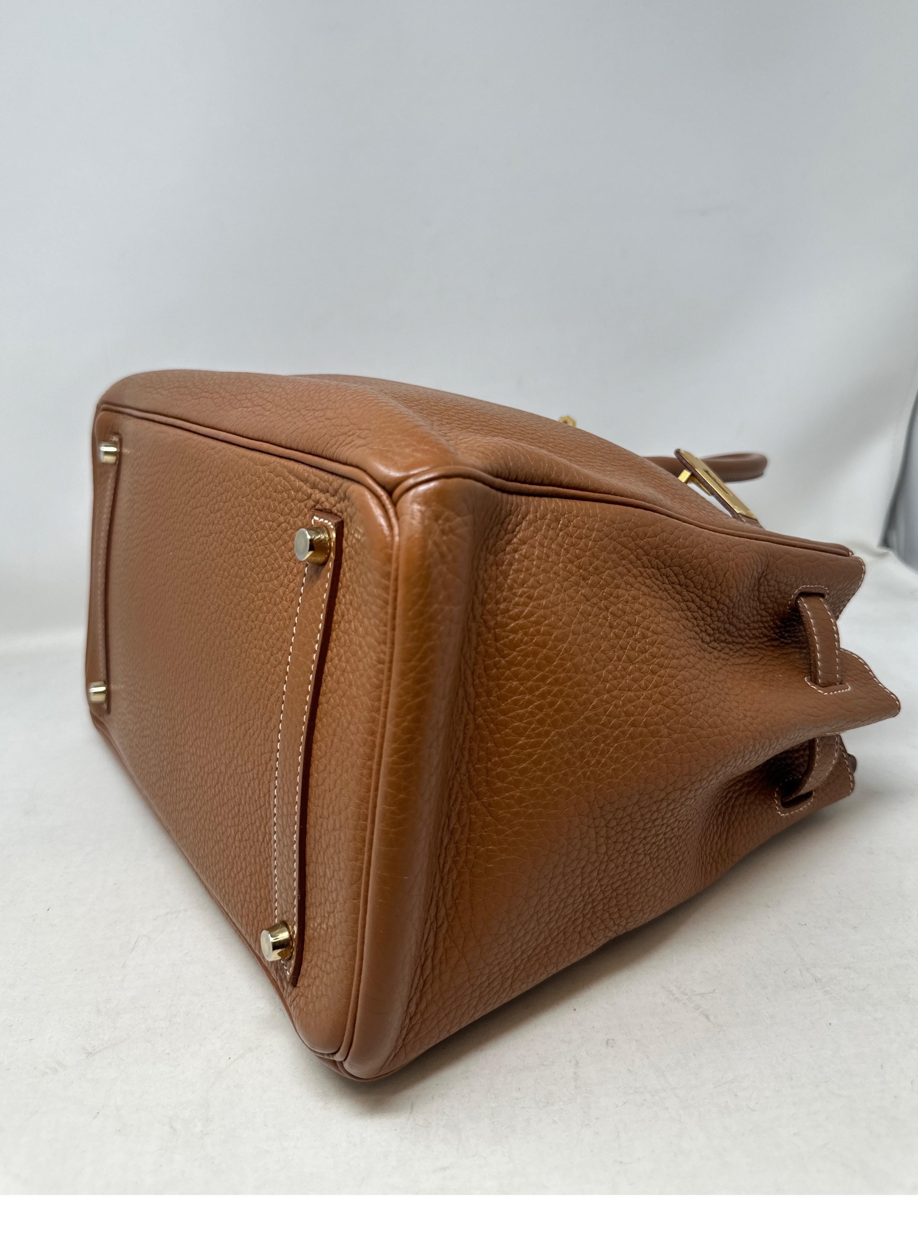 Hermes Gold Birkin 35 Bag  For Sale 3