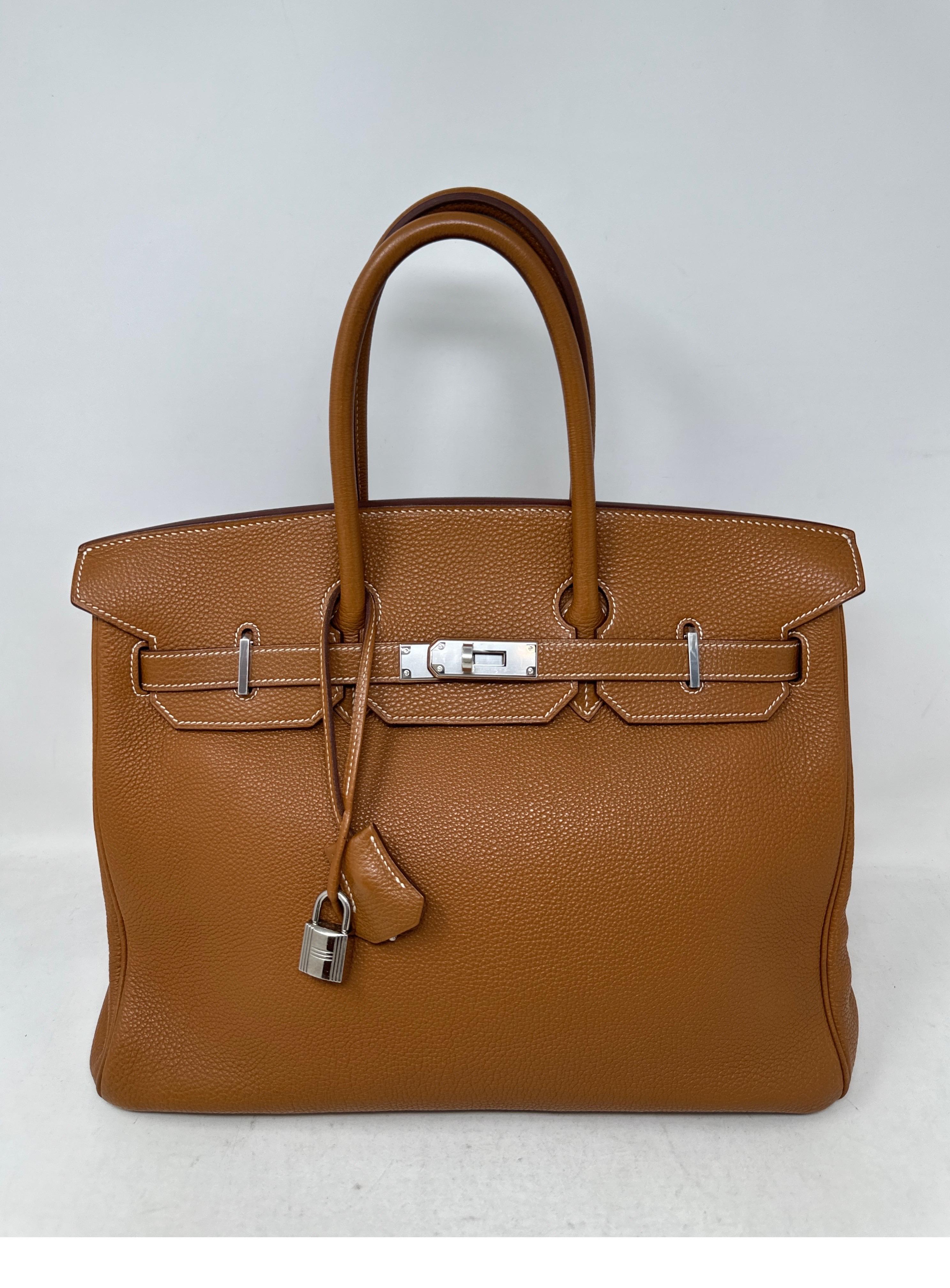 Hermes Gold Birkin 35 Bag 5
