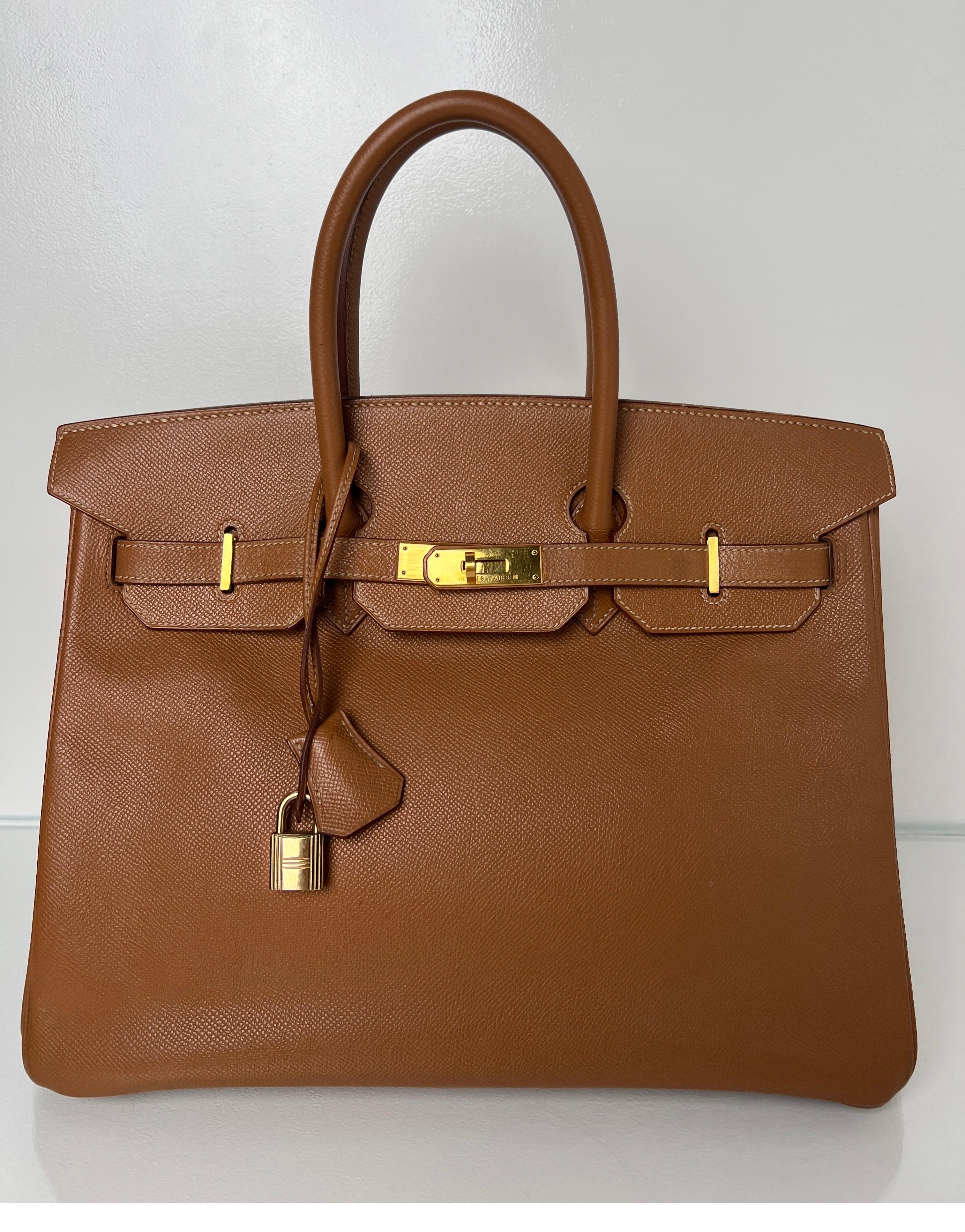 Hermes Gold Birkin 35 Bag 4