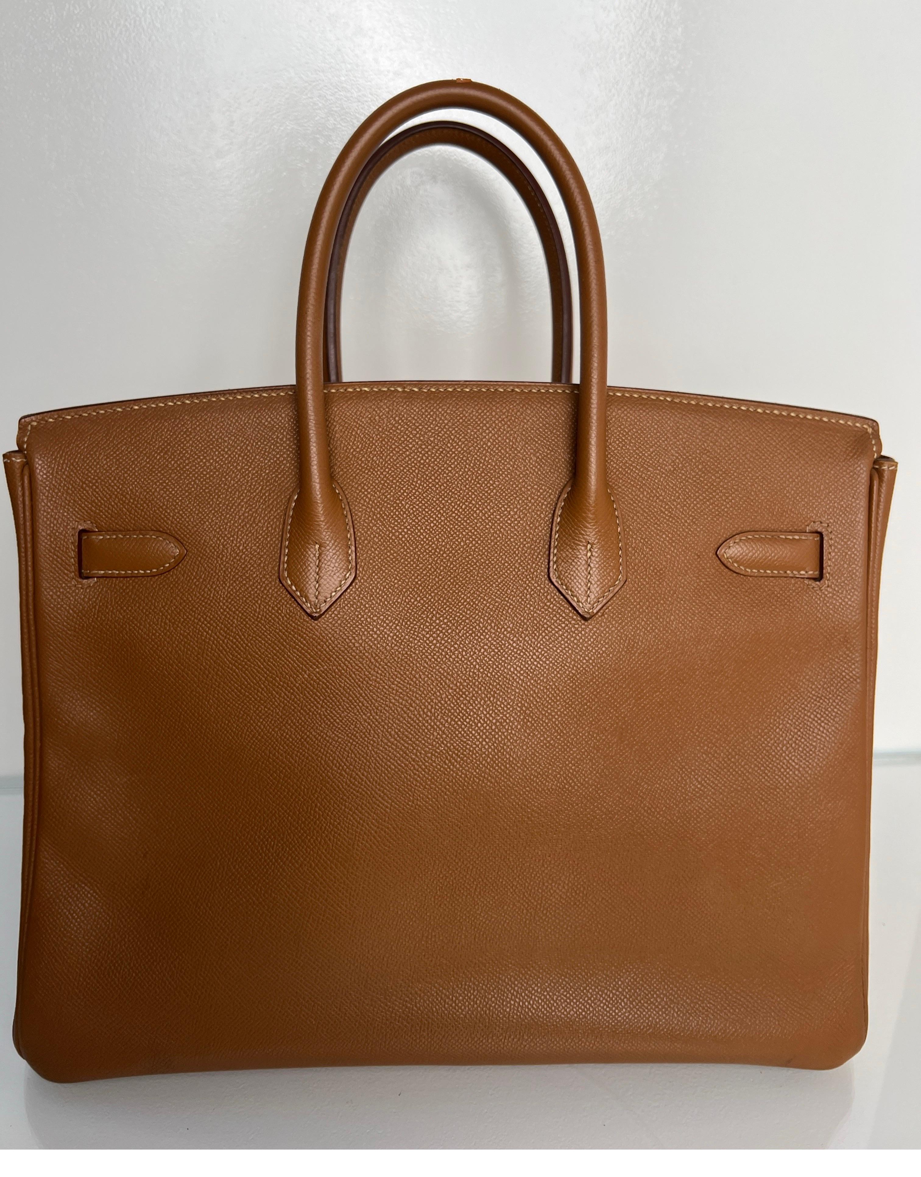 Hermes Gold Birkin 35 Bag 4