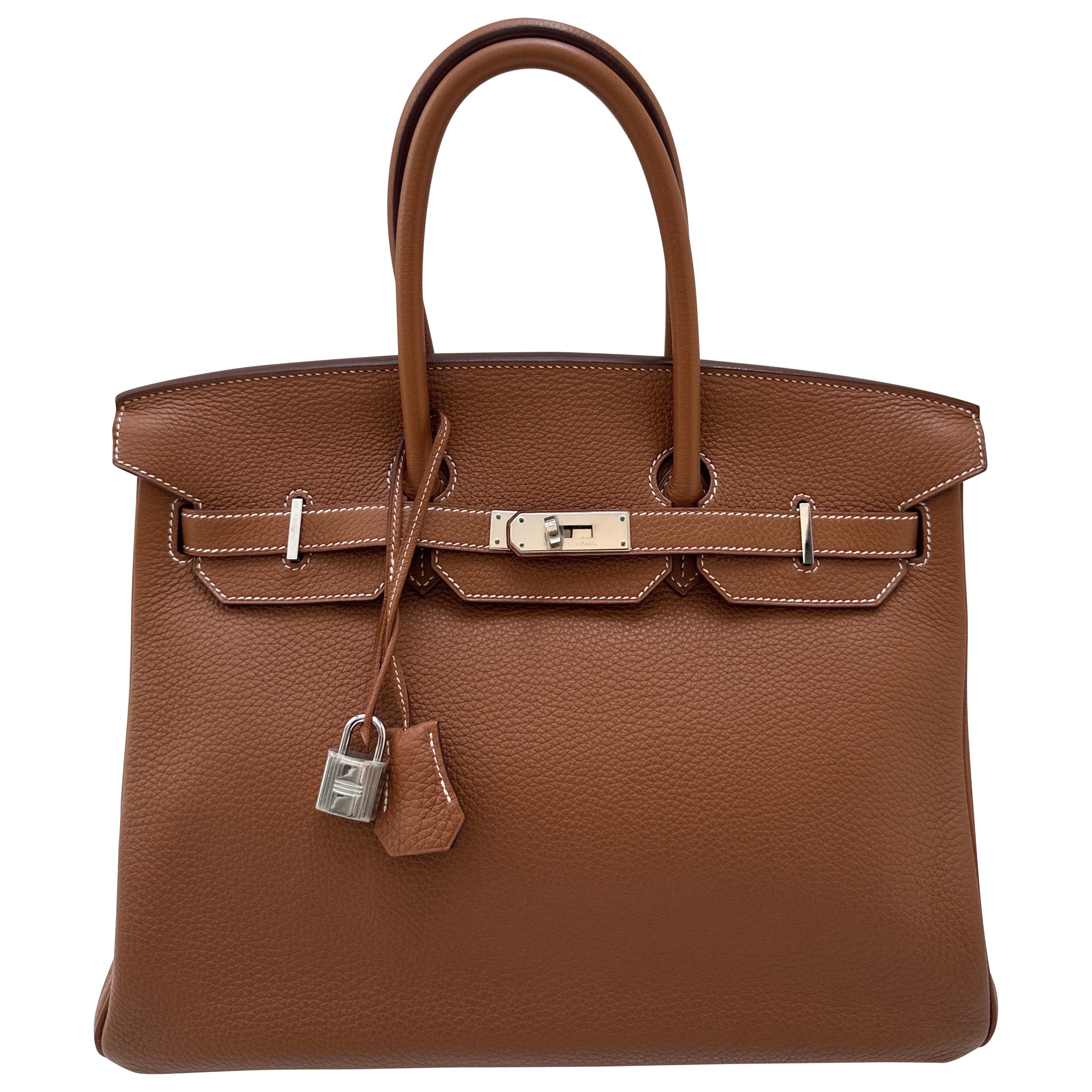 Hermes Gold Birkin 35 Tasche