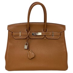 Hermès Gold Birkin 35 Bag