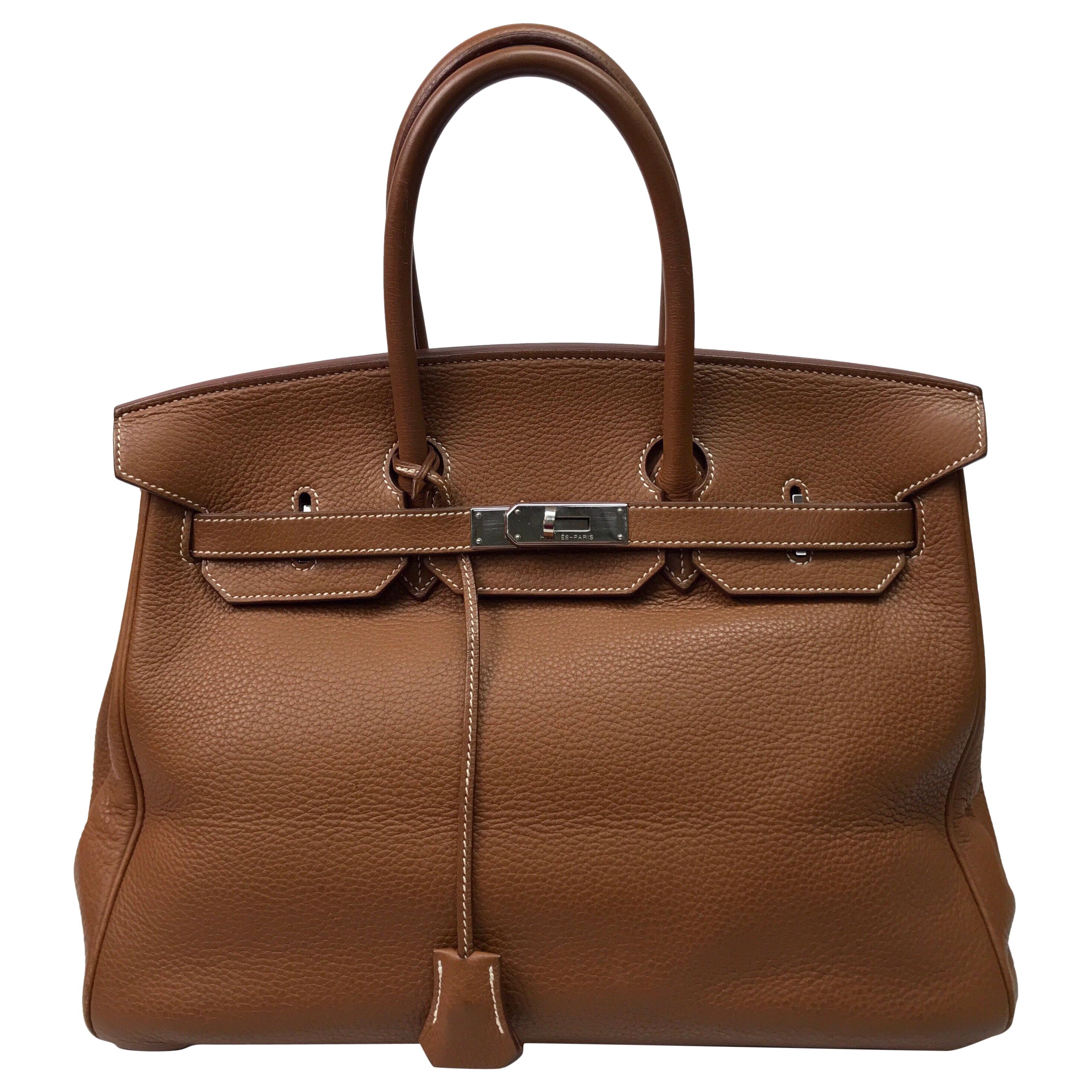 Hermes Gold Birkin PHW 35cm