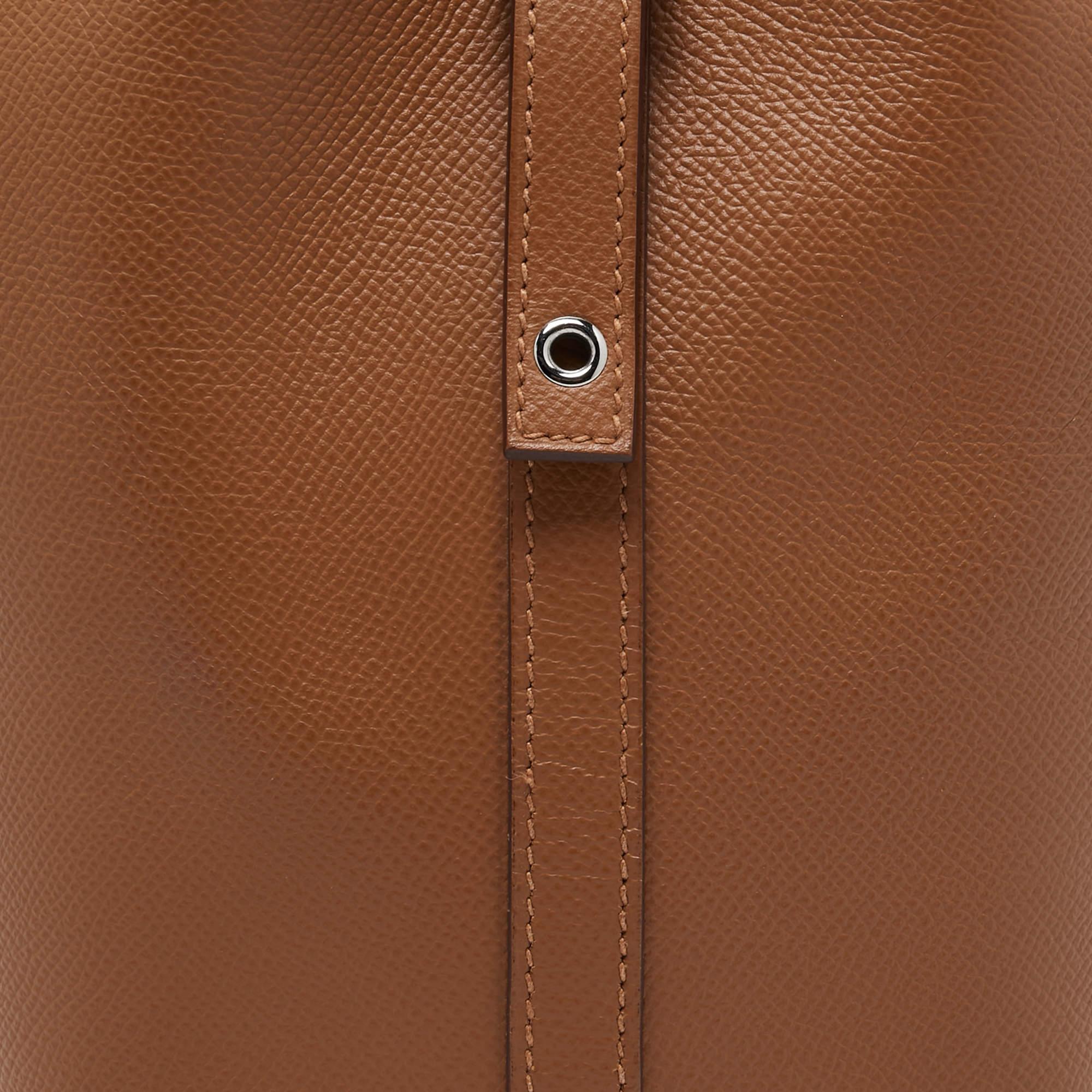 Hermes Gold/Bleu Du Nord/Rouge H Epsom Leather Picotin Lock Tressage PM Bag In Good Condition In Dubai, Al Qouz 2
