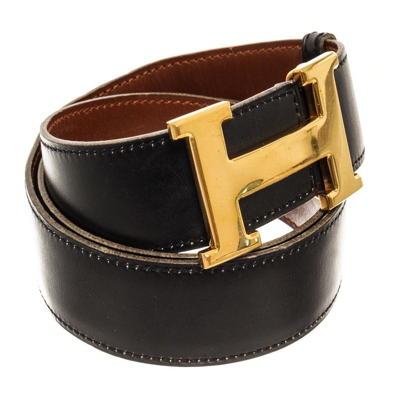 Hermes Gold Blue Brown Skinny H Belt at 1stDibs skinny hermes belt