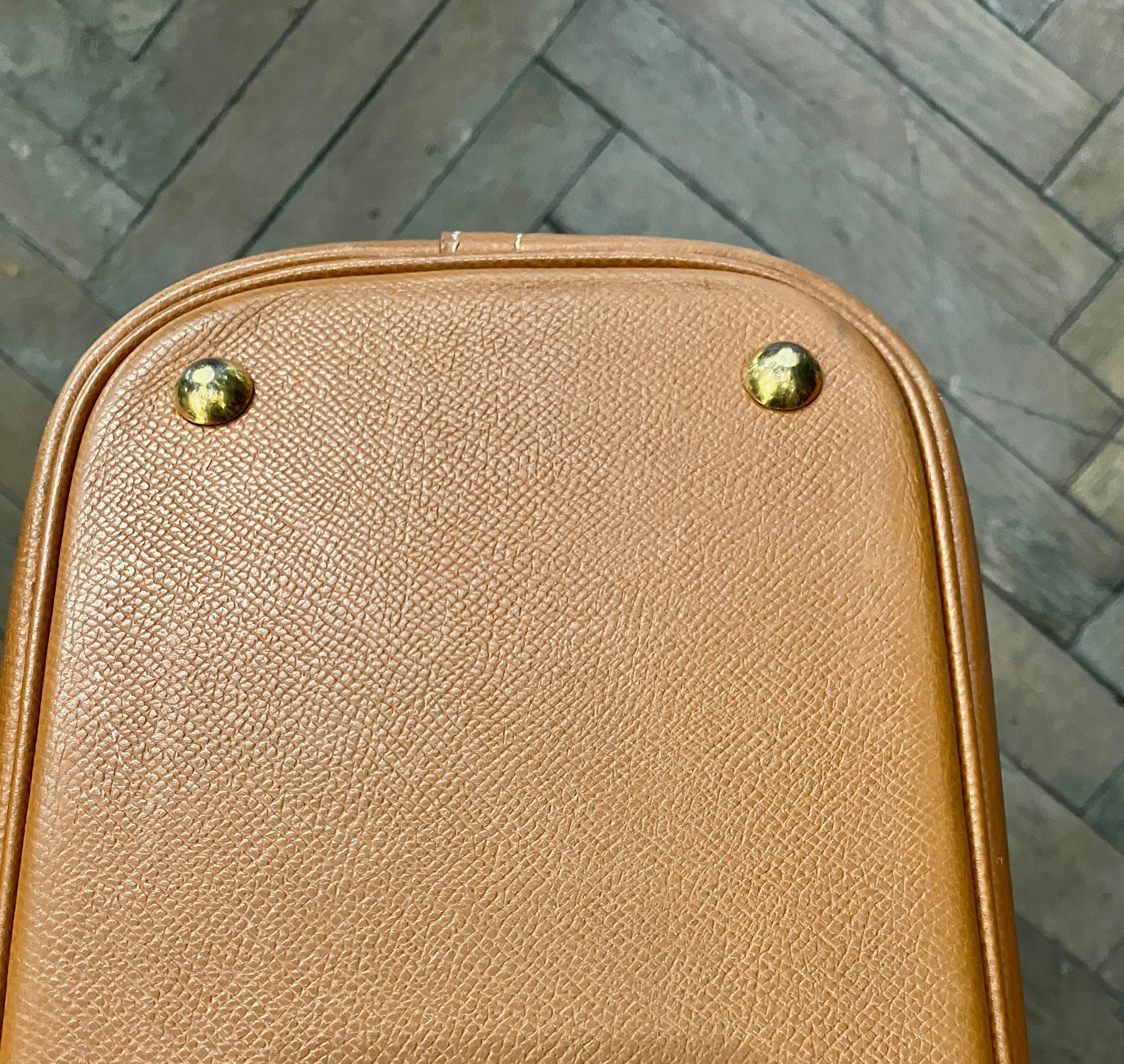 Hermes Gold Bolide 35Courchevel Sac à main en cuir en vente 9