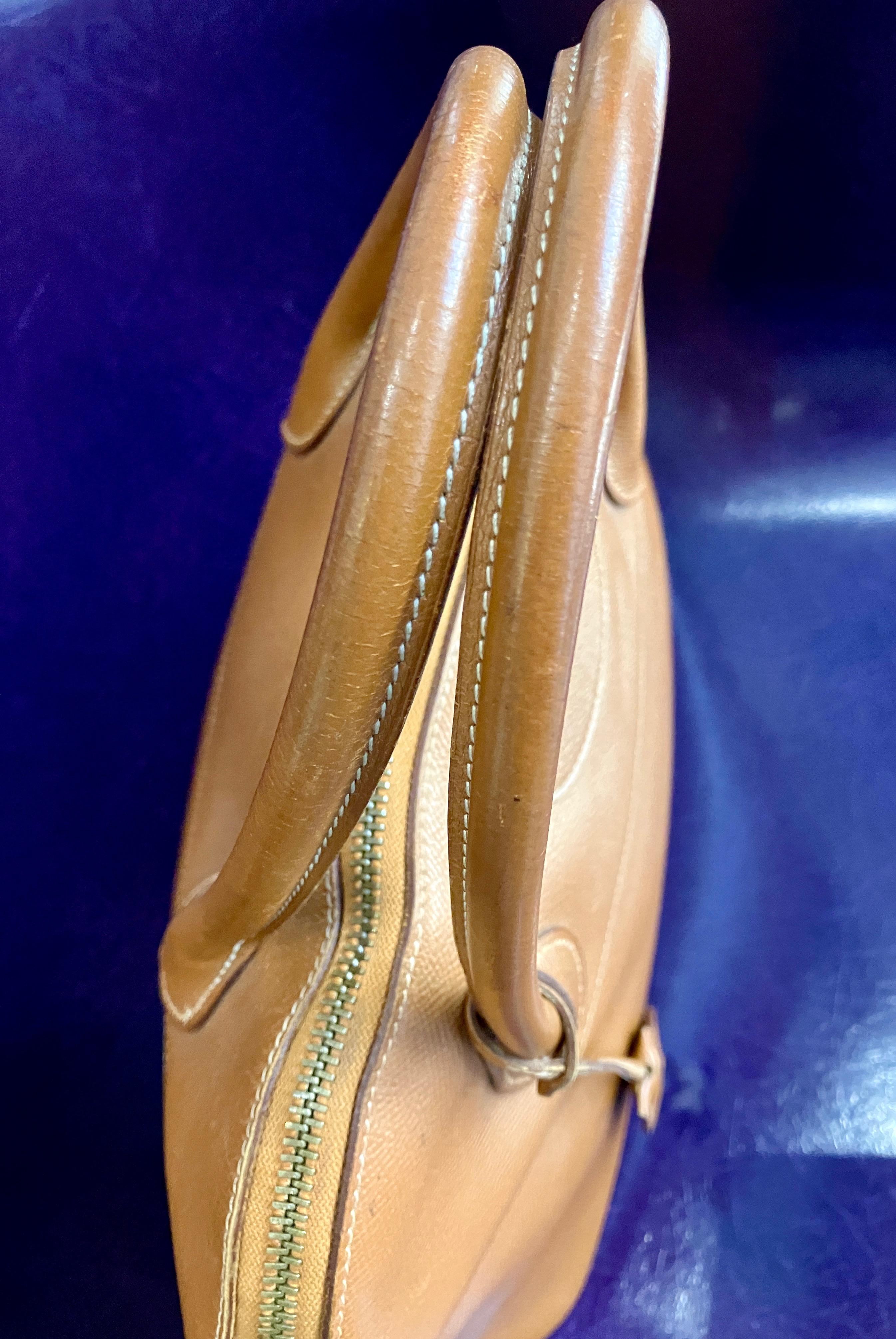 Hermes Gold Bolide 35Courchevel Sac à main en cuir en vente 10