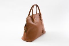 Hermes Gold Bolide 35”Courchevel Leather Handbag