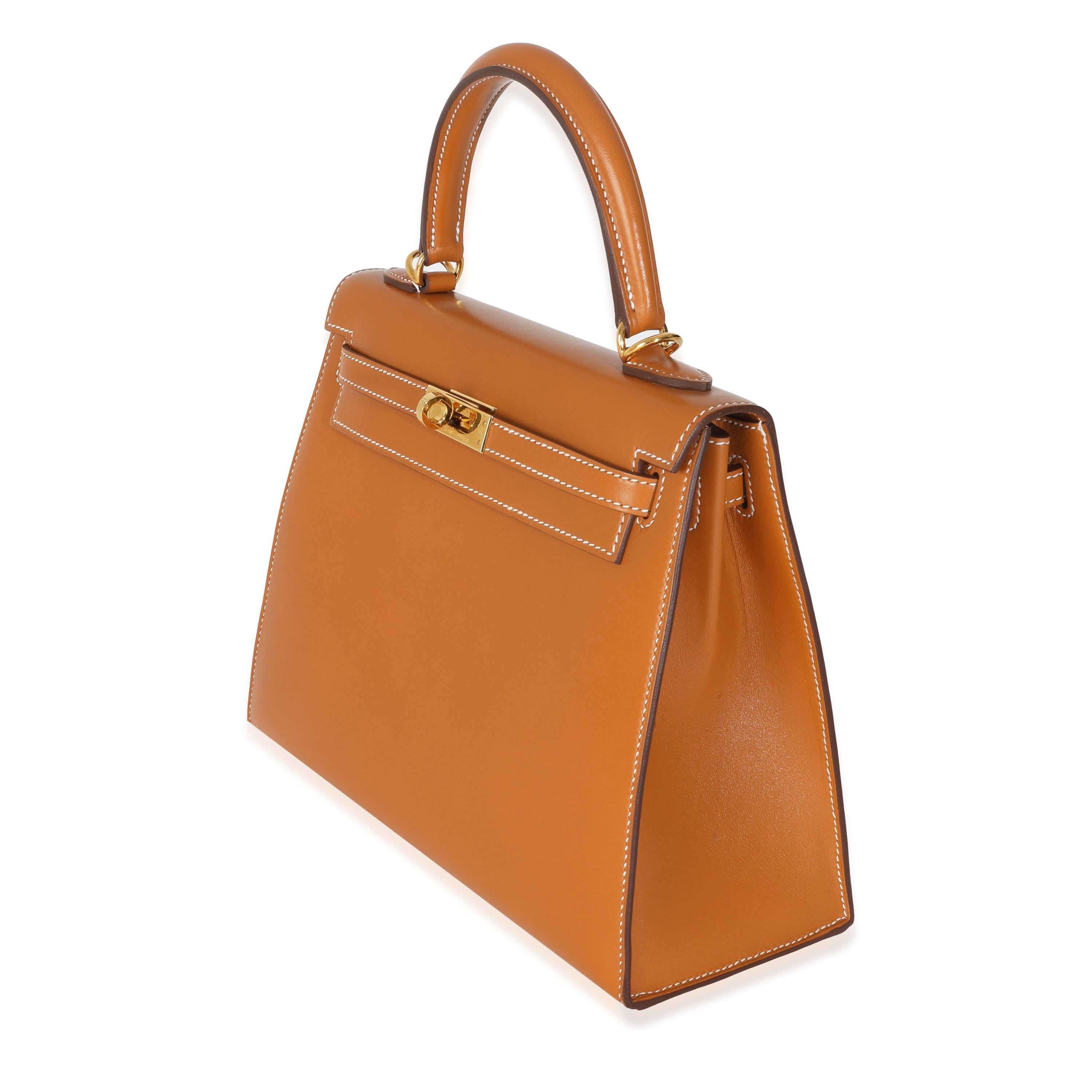 Hermès Caja de Oro Sellier Kelly 25 GHW en Bueno estado para la venta en New York, NY