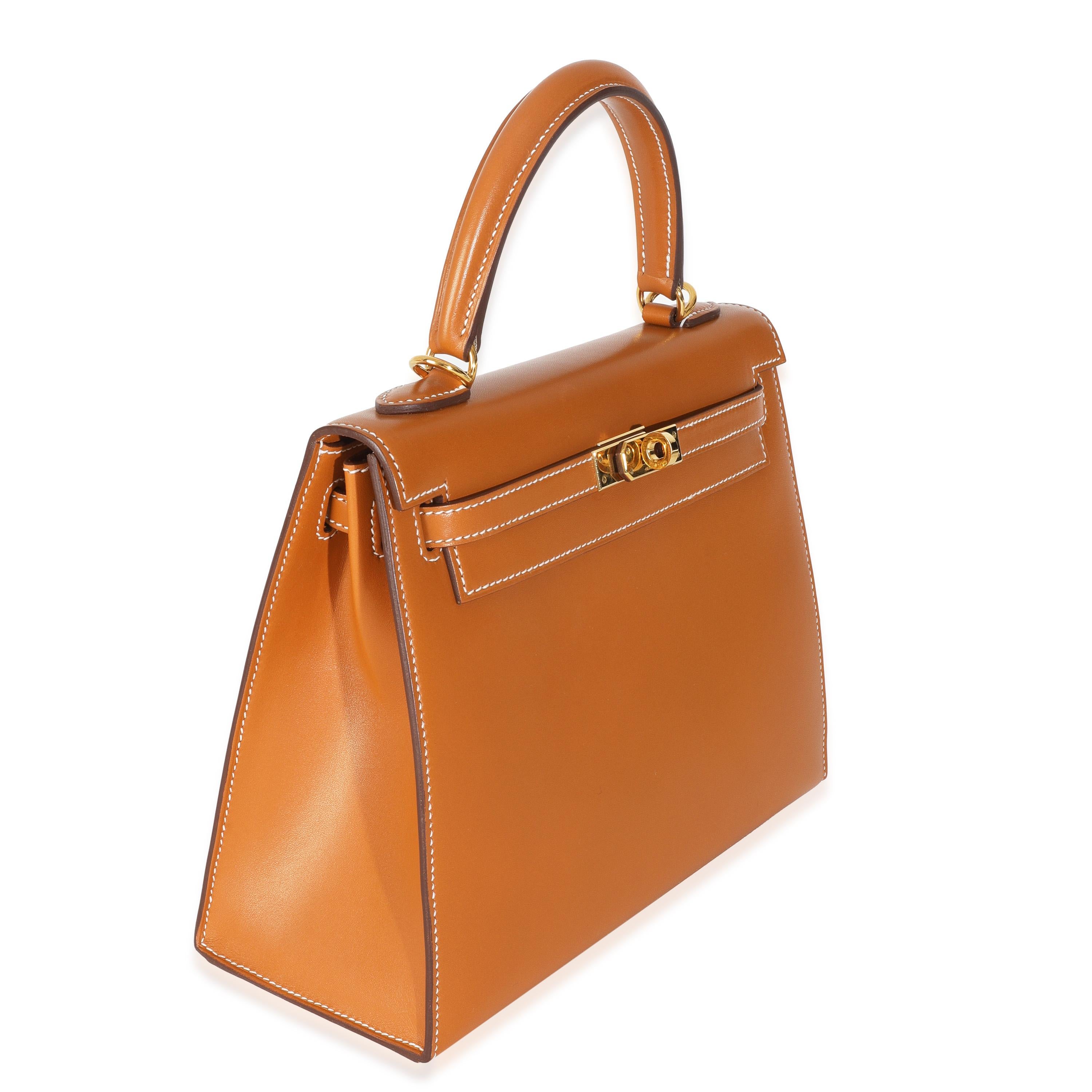 Femenino o masculino Hermès Caja de Oro Sellier Kelly 25 GHW en venta