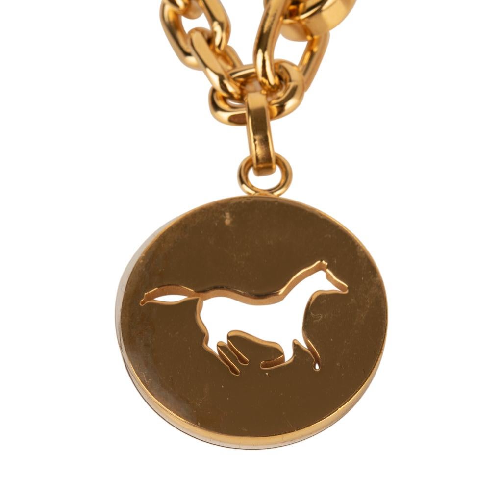 Brown Hermes Gold Breloque Bag Charm Limited Edition New