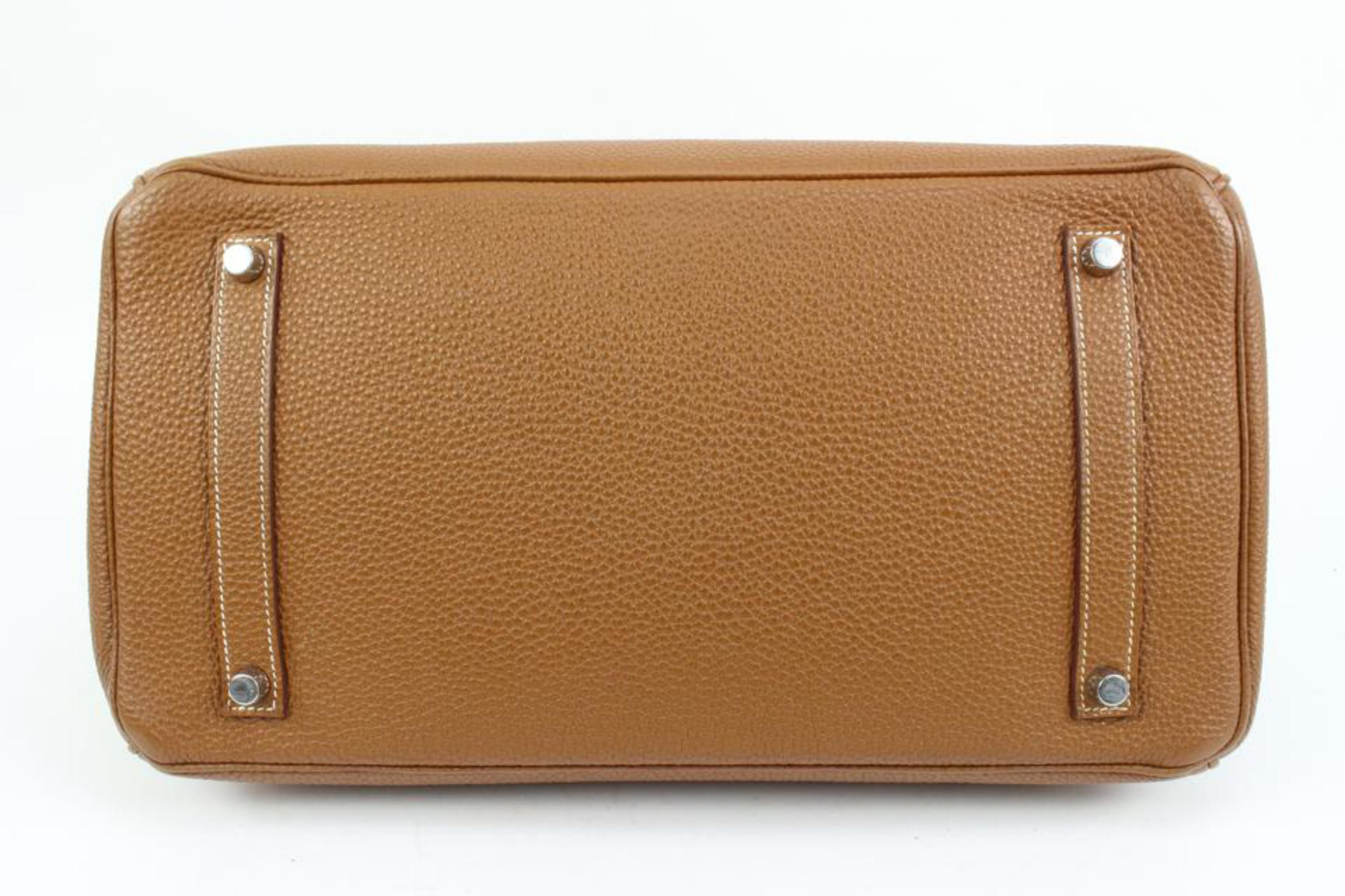 Hermès Gold Brown Togo Leather Birkin 35 98h318s 8