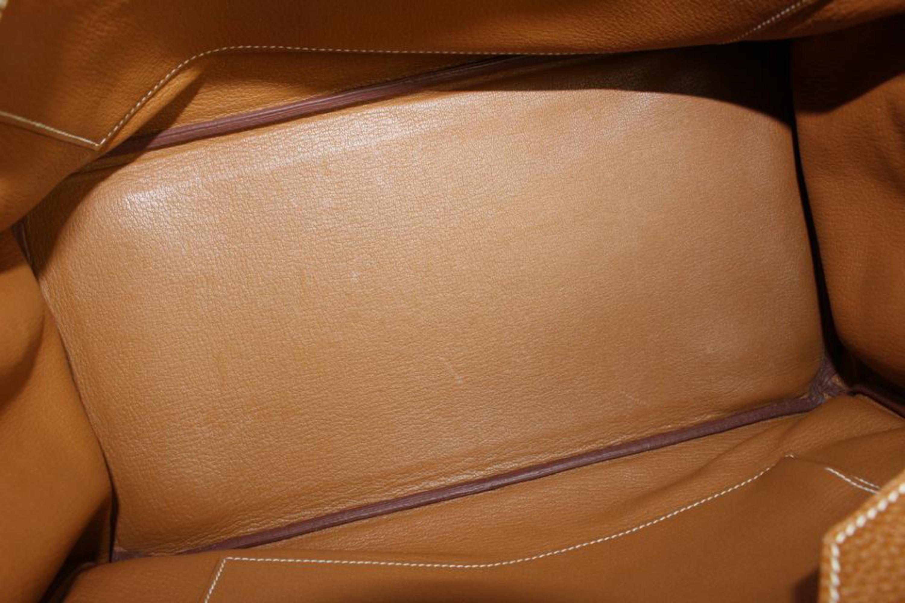 Women's Hermès Gold Brown Togo Leather Birkin 35 98h318s