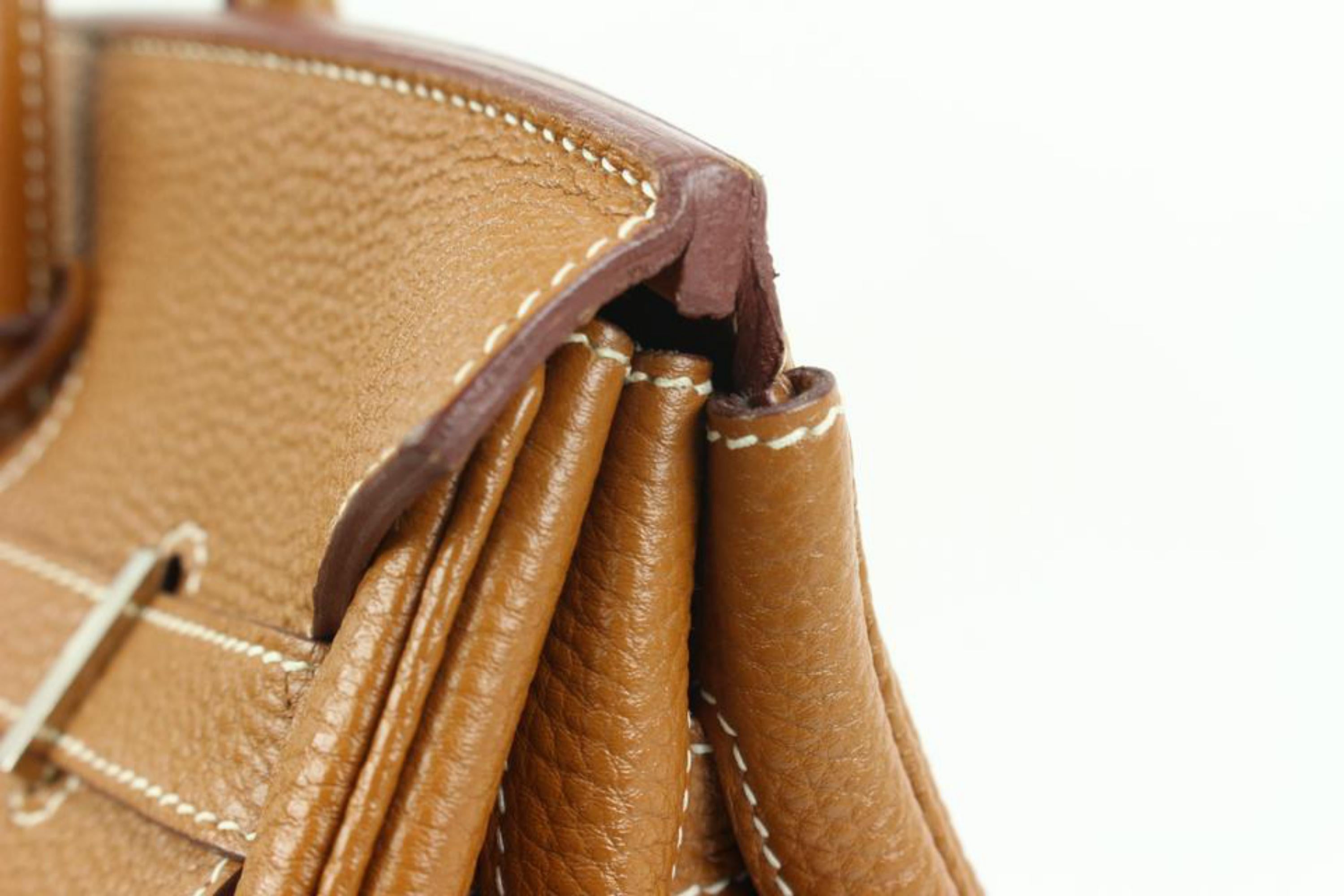 Hermès Gold Brown Togo Leather Birkin 35 98h318s 5