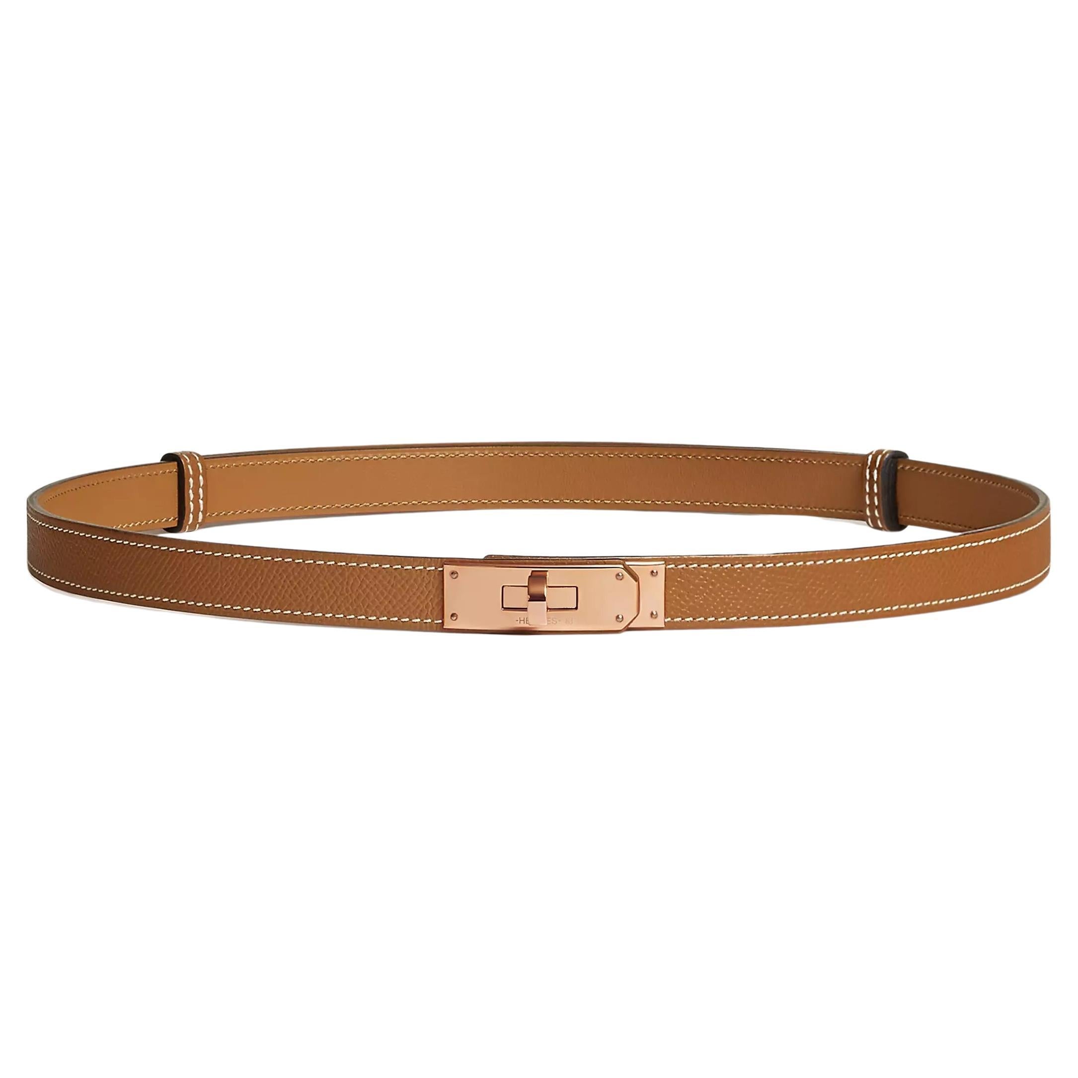 Hermes Belt Gold and Black Reversible Leather Gold Buckle Constance ...