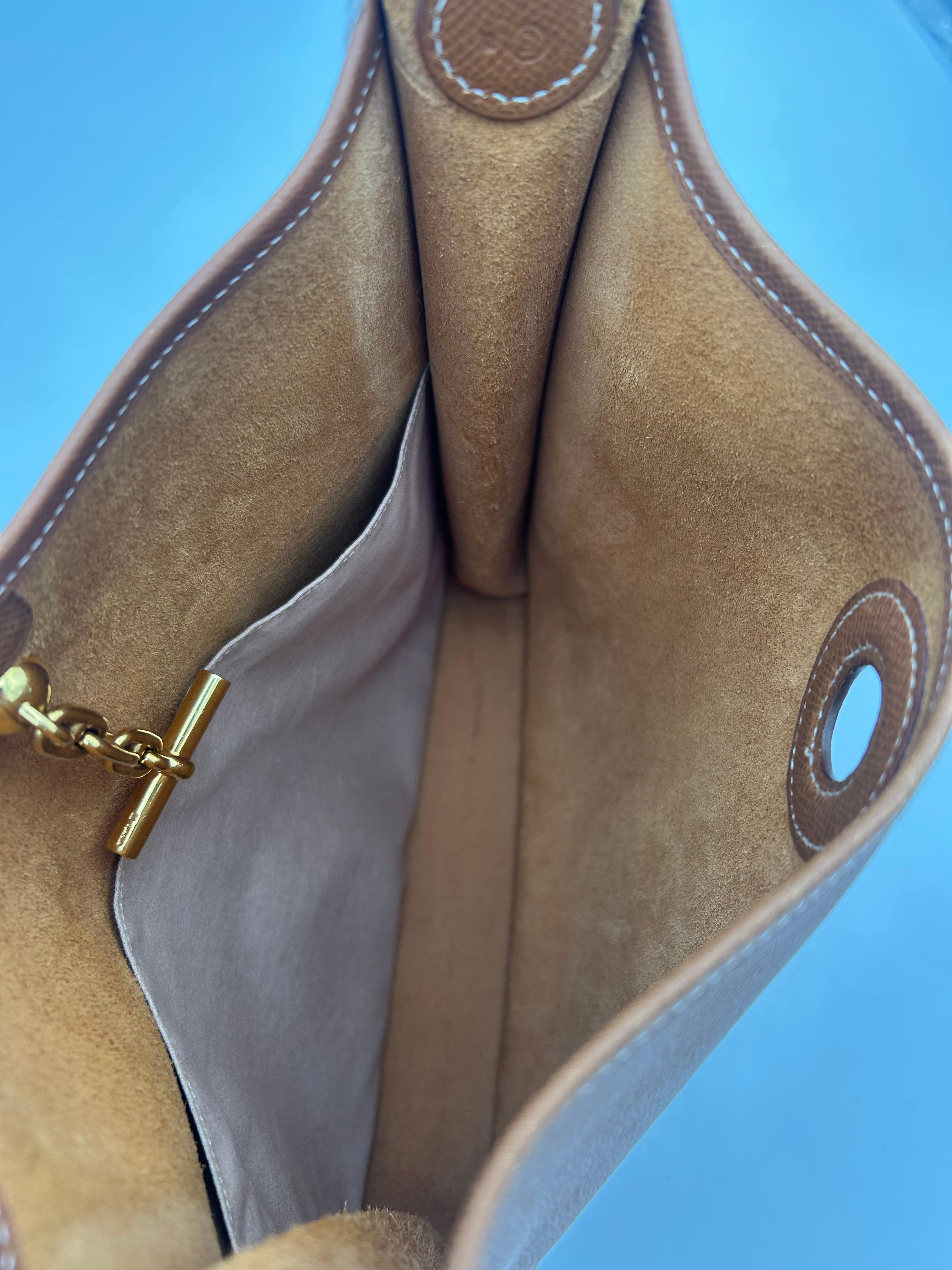 Hermès Gold Camel Leather Vespa Bag 2014 For Sale 1