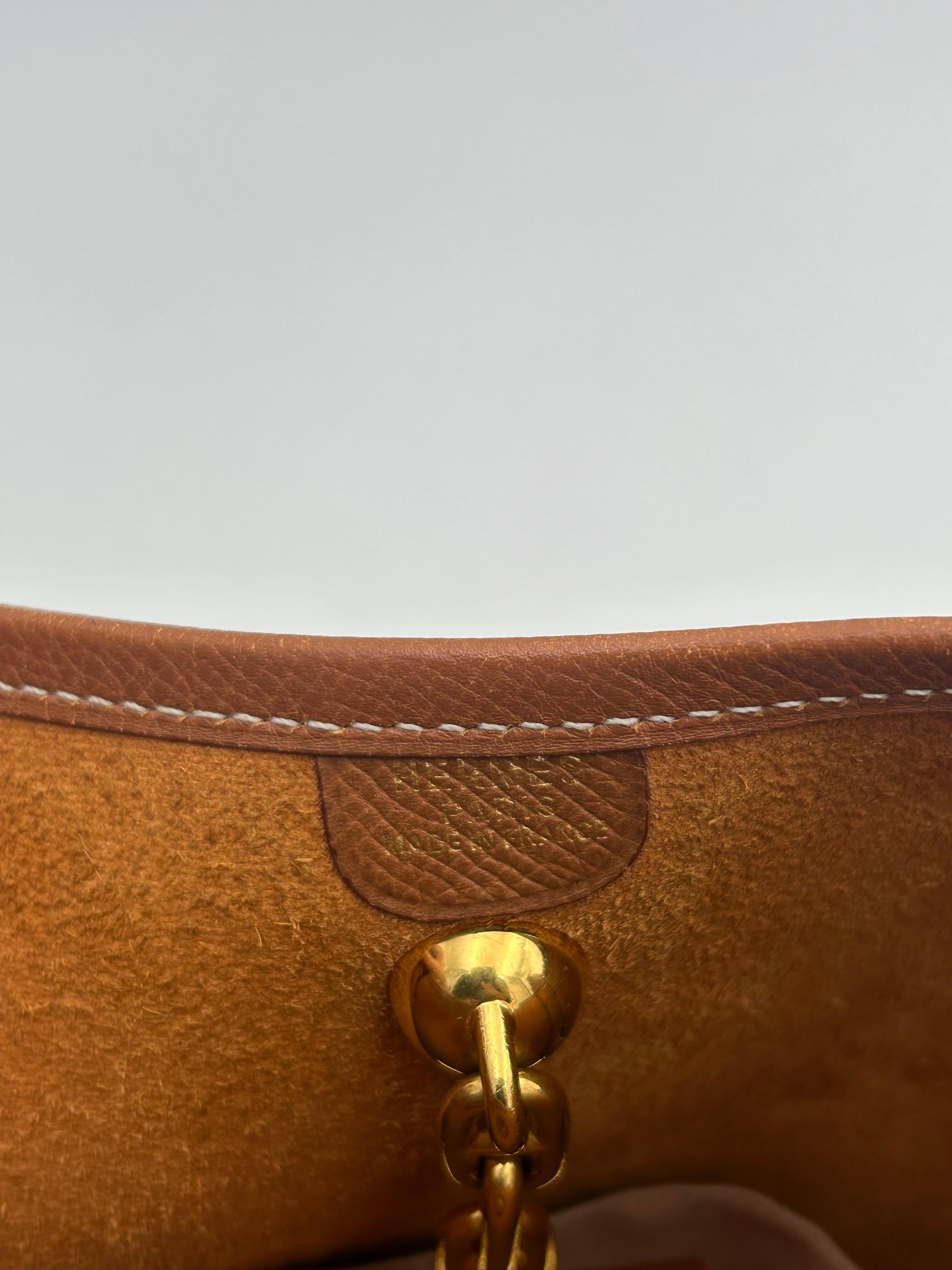 Hermès Gold Camel Leather Vespa Bag 2014 For Sale 2
