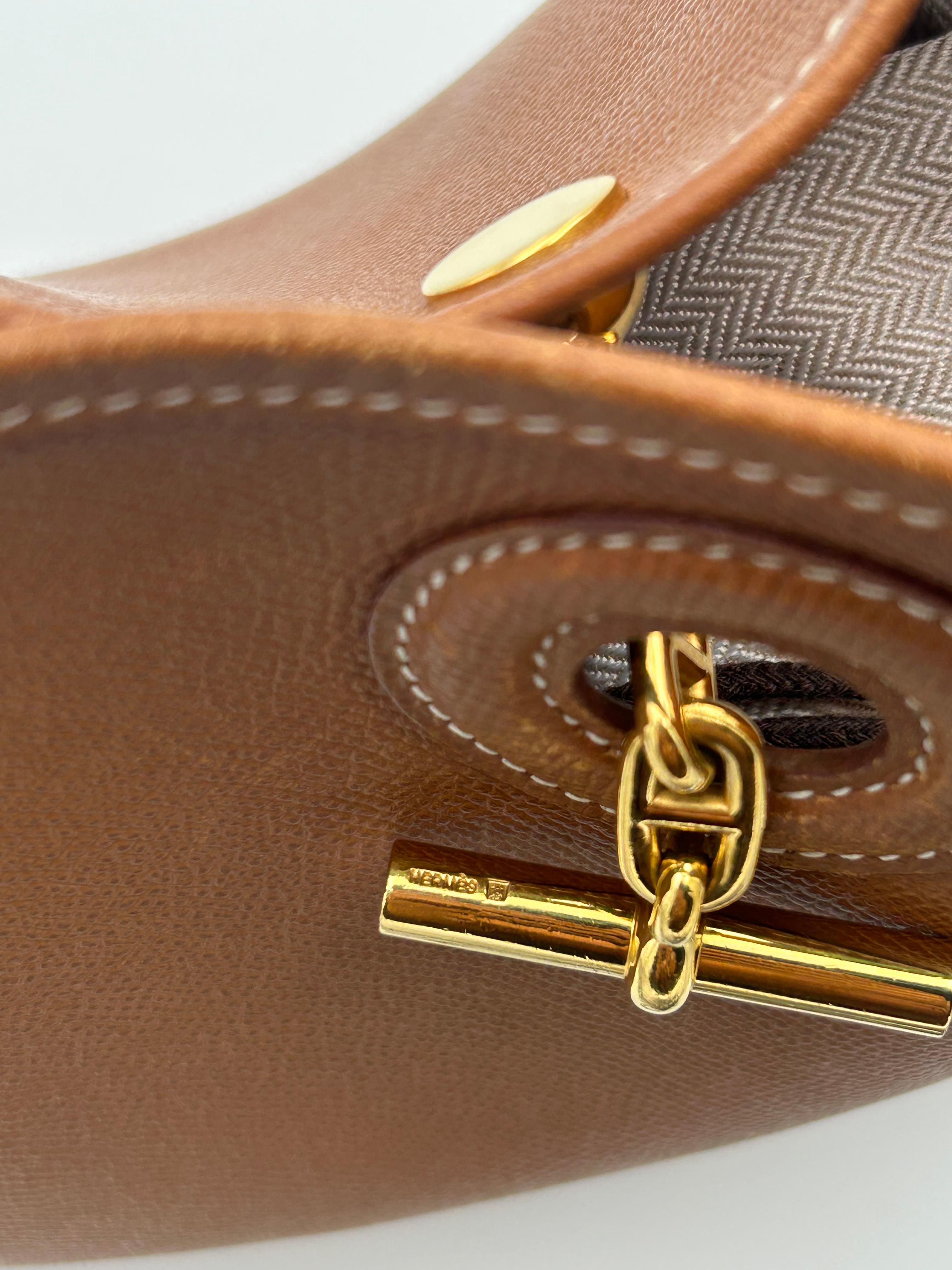 Hermès Gold Camel Leather Vespa Bag 2014 For Sale 3