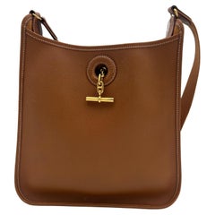 Hermès Gold Camel Leather Vespa Bag 2014
