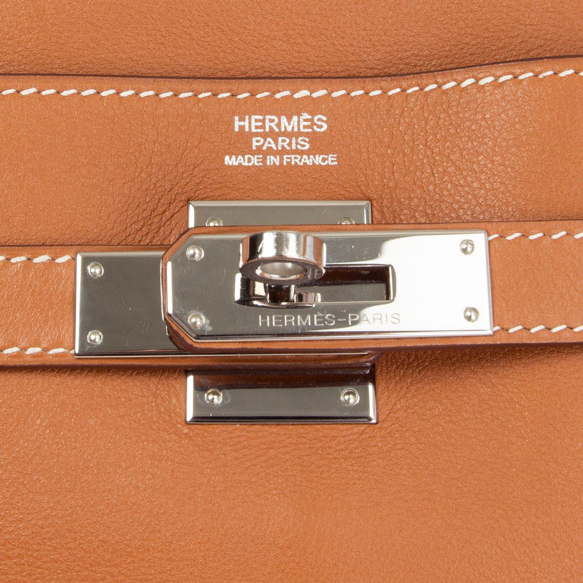 hermes gold leather