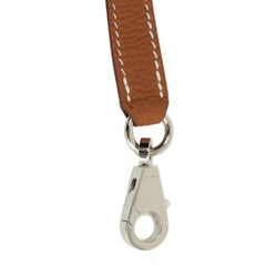 HERMES Gold (camel) Togo leather SANGLE KELLY/BOLIDE 25mm Bag Strap