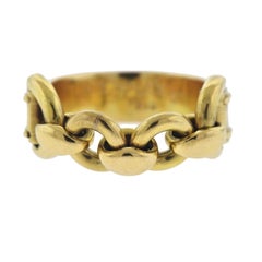 Hermes Gold Chain Ring