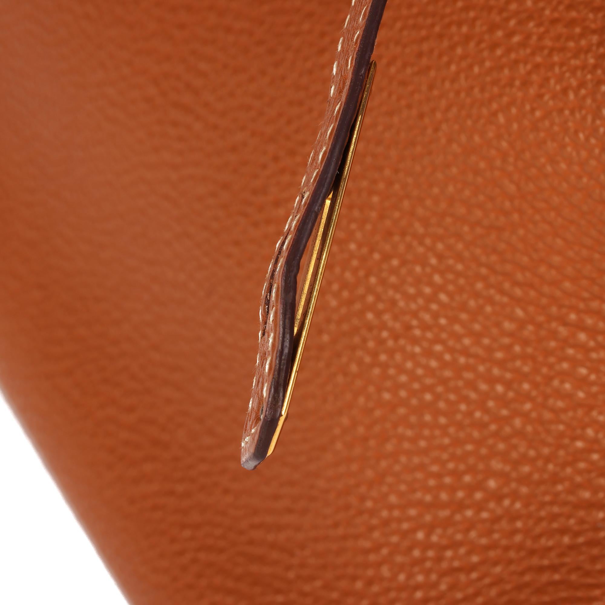 HERMÈS Gold Clemence Leather Birkin 35cm Retourne 3