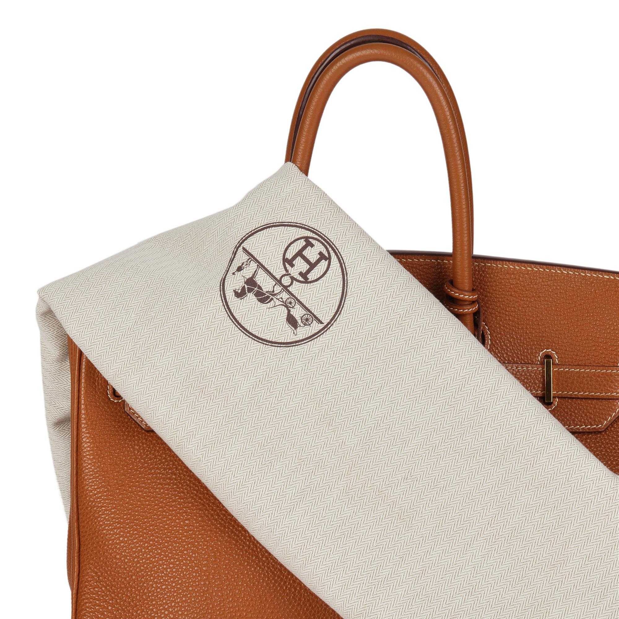 HERMÈS Gold Clemence Leather Birkin 35cm Retourne 5