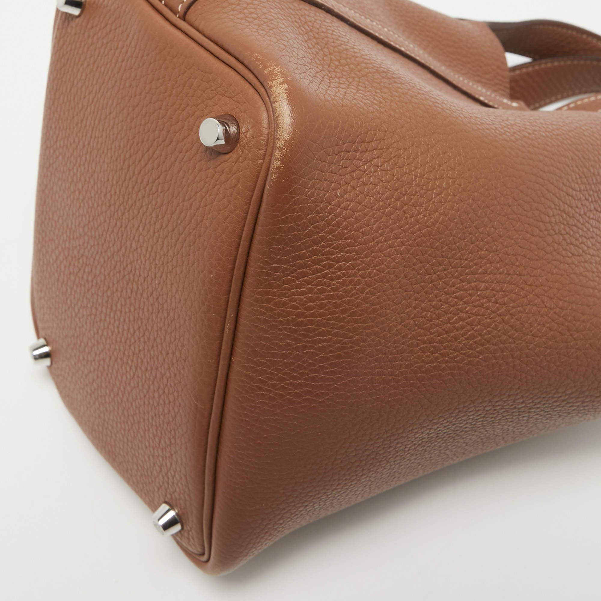 Hermes Gold Clemence Leather Picotin Lock 18 Bag 9