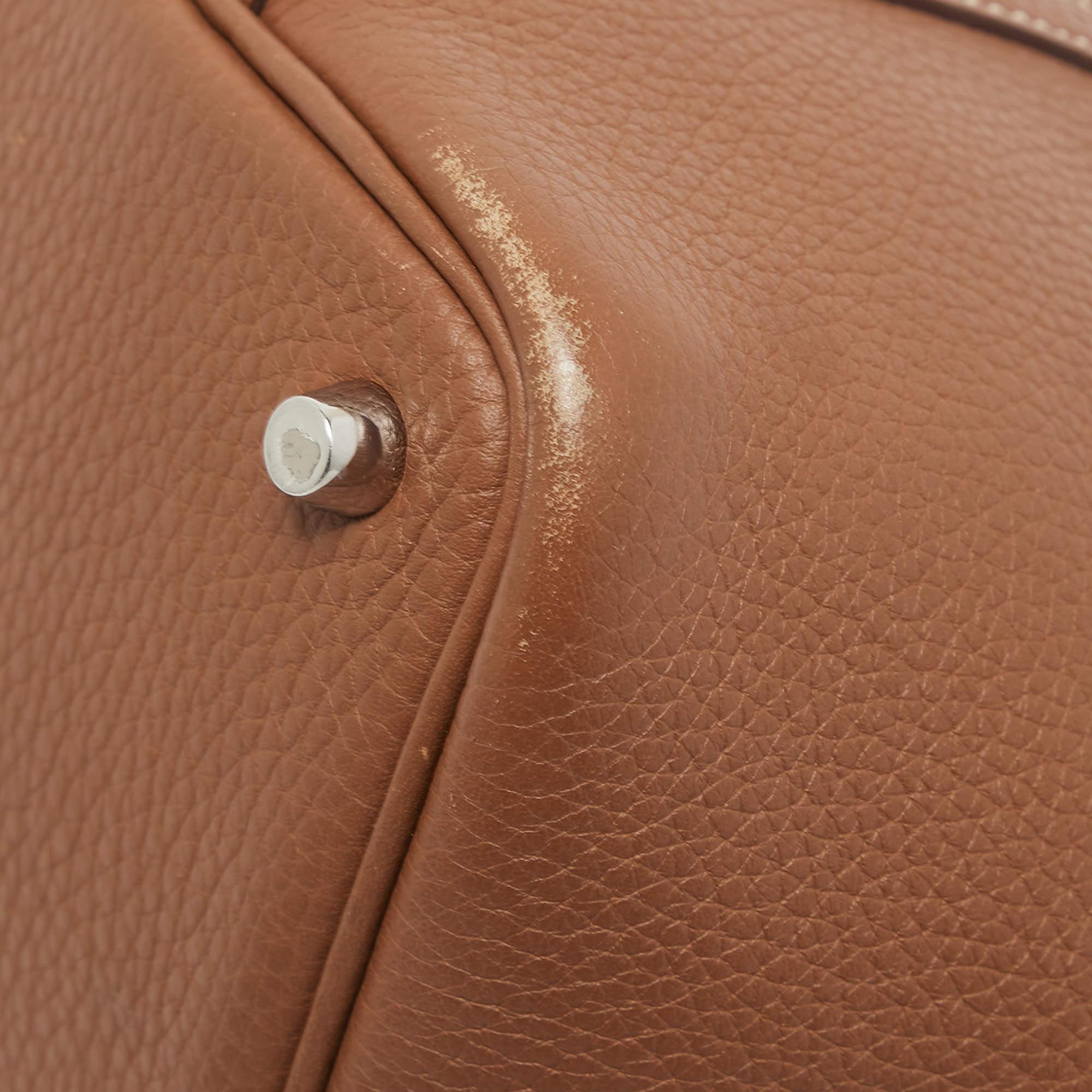 Hermes Gold Clemence Leather Picotin Lock 18 Bag 10