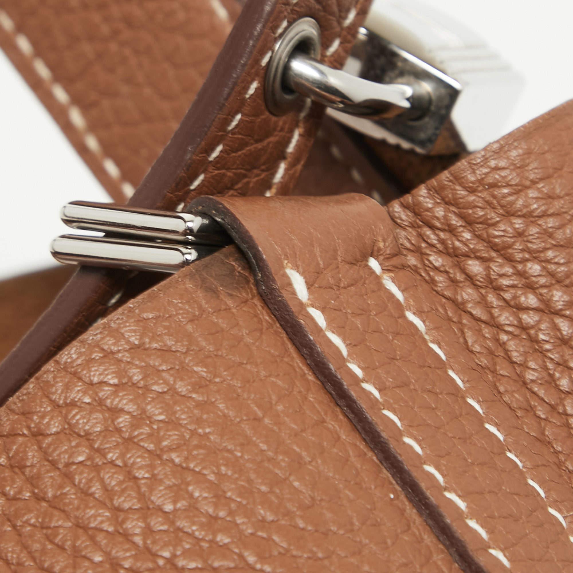 Hermes Gold Clemence Leather Picotin Lock 18 Bag 11