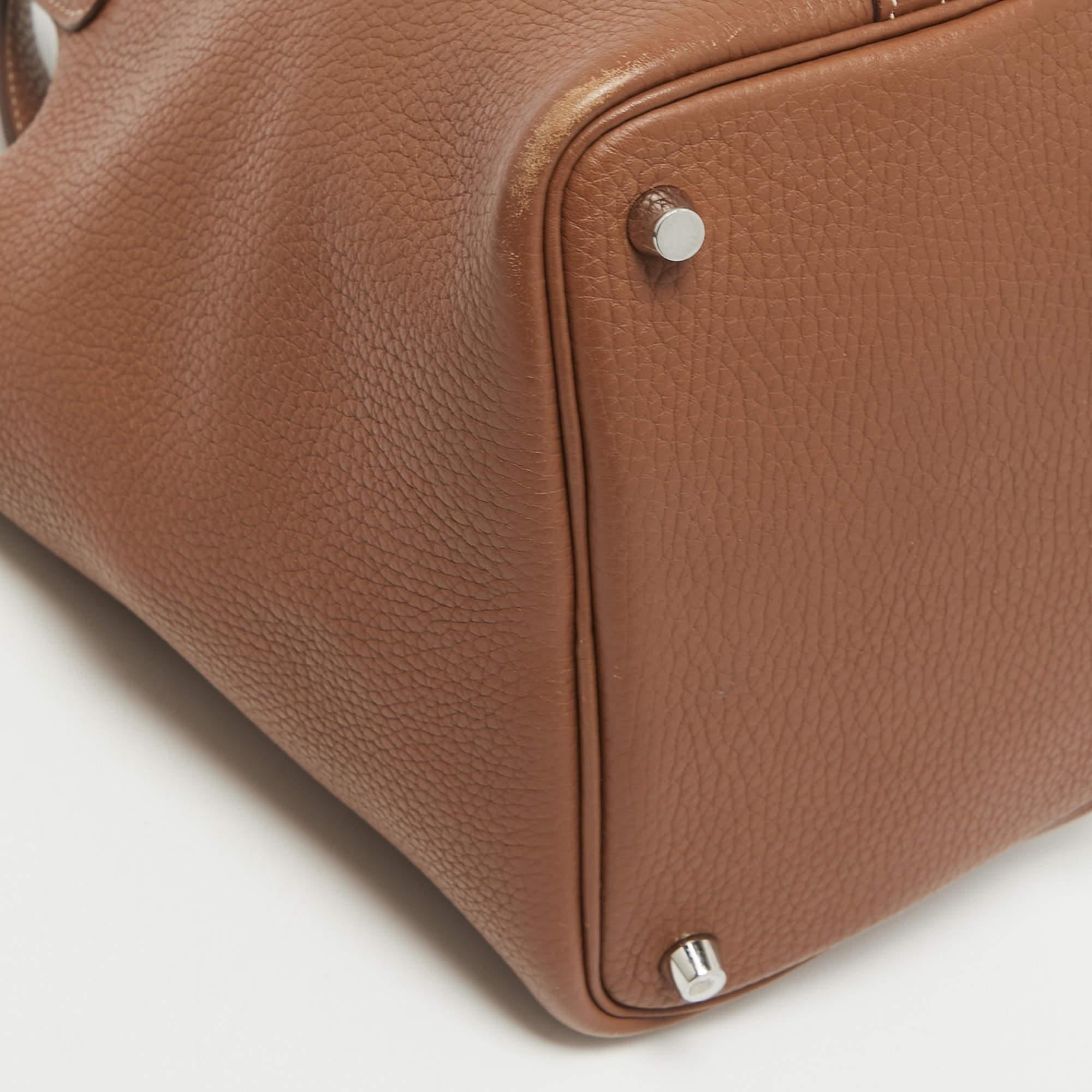 Hermes Gold Clemence Leather Picotin Lock 18 Bag 4