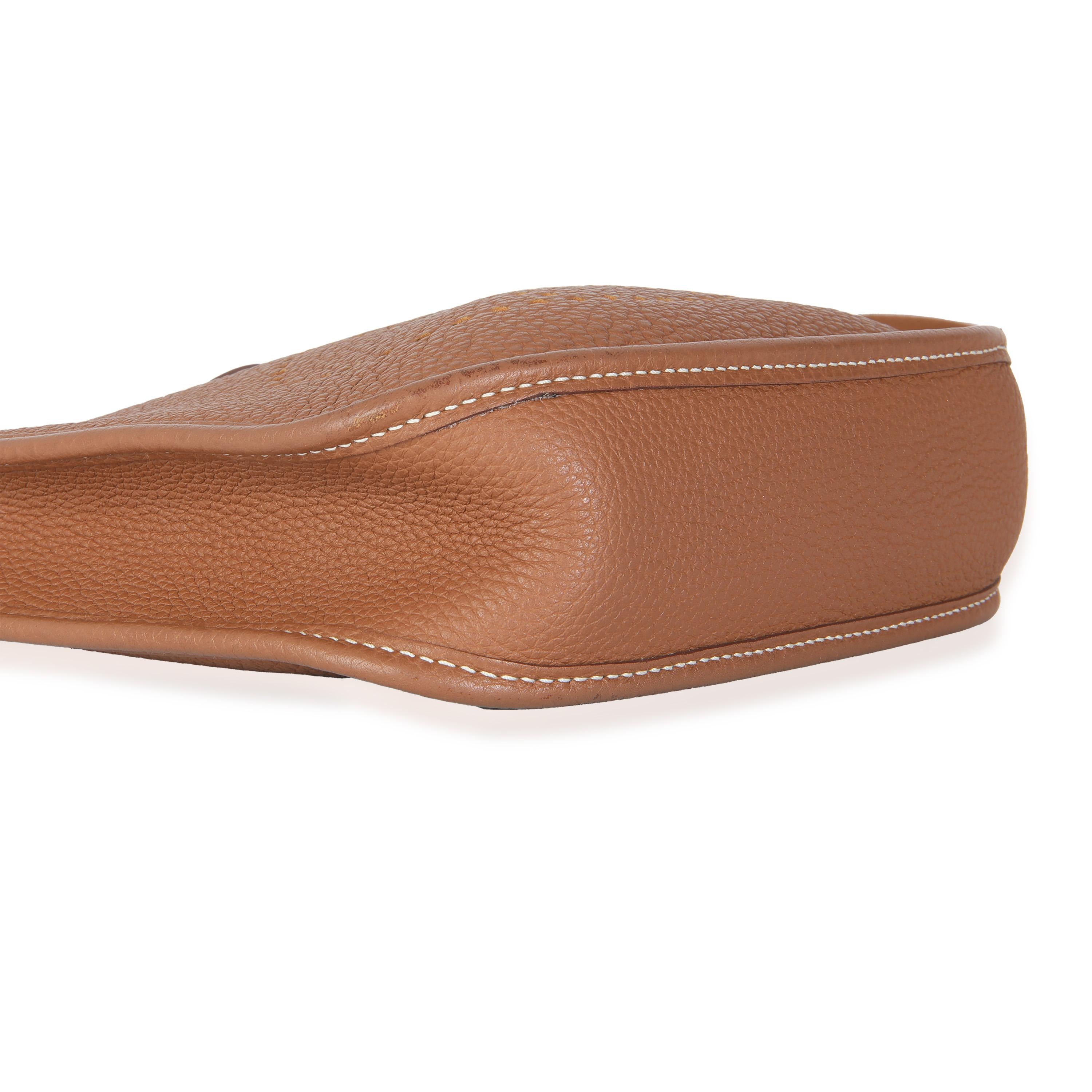 Hermès Oro Clemence Mini Evelyne TPM GHW en venta 2