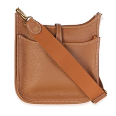 Hermès Gold Clemence Poche III Evelyne 23 GHW