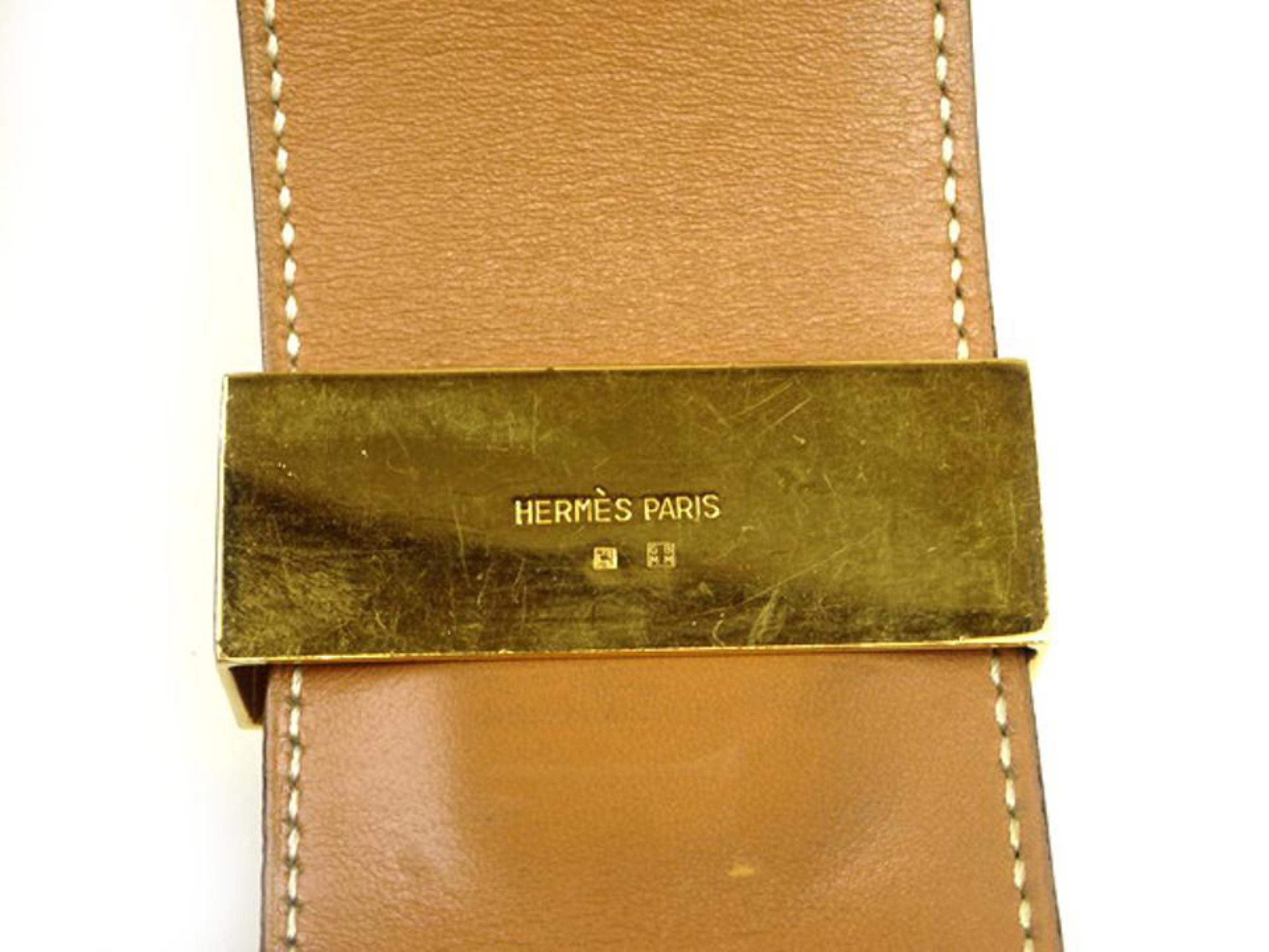 Hermès Gold Collier De Chien Cdc Waist 220854 Belt For Sale 5