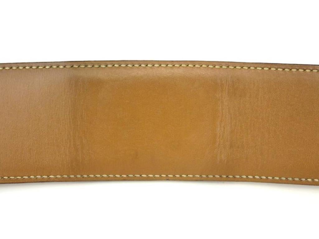 Brown Hermès Gold Collier De Chien Cdc Waist 220854 Belt For Sale