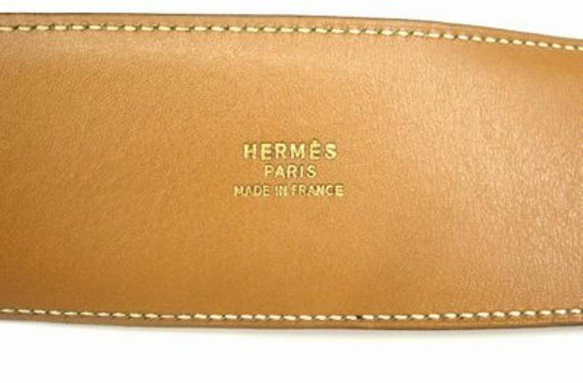 Hermès Gold Collier De Chien Cdc Waist 220854 Belt In Fair Condition For Sale In Forest Hills, NY