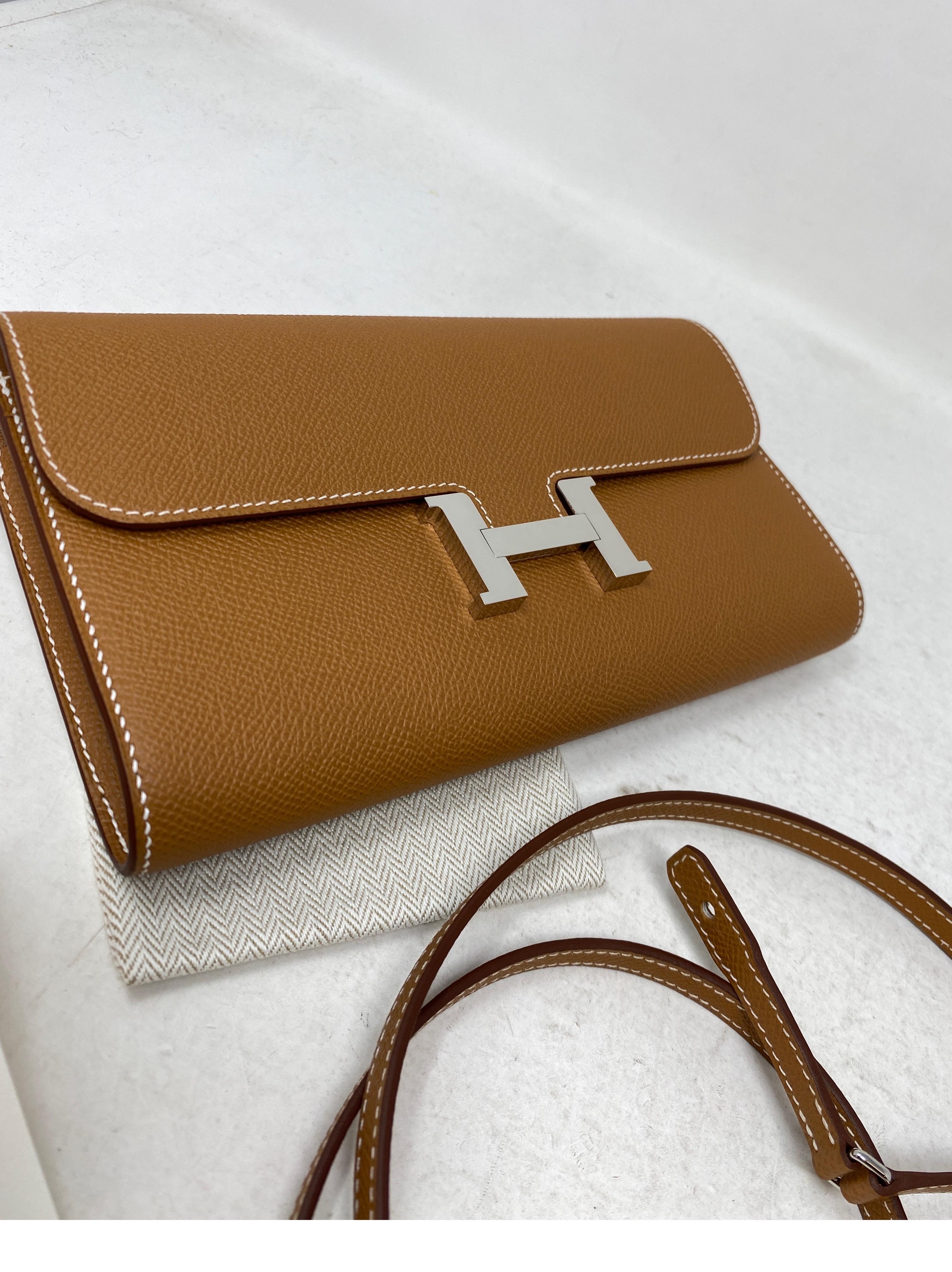 Hermes Gold Constance To Go Wallet Bag 16