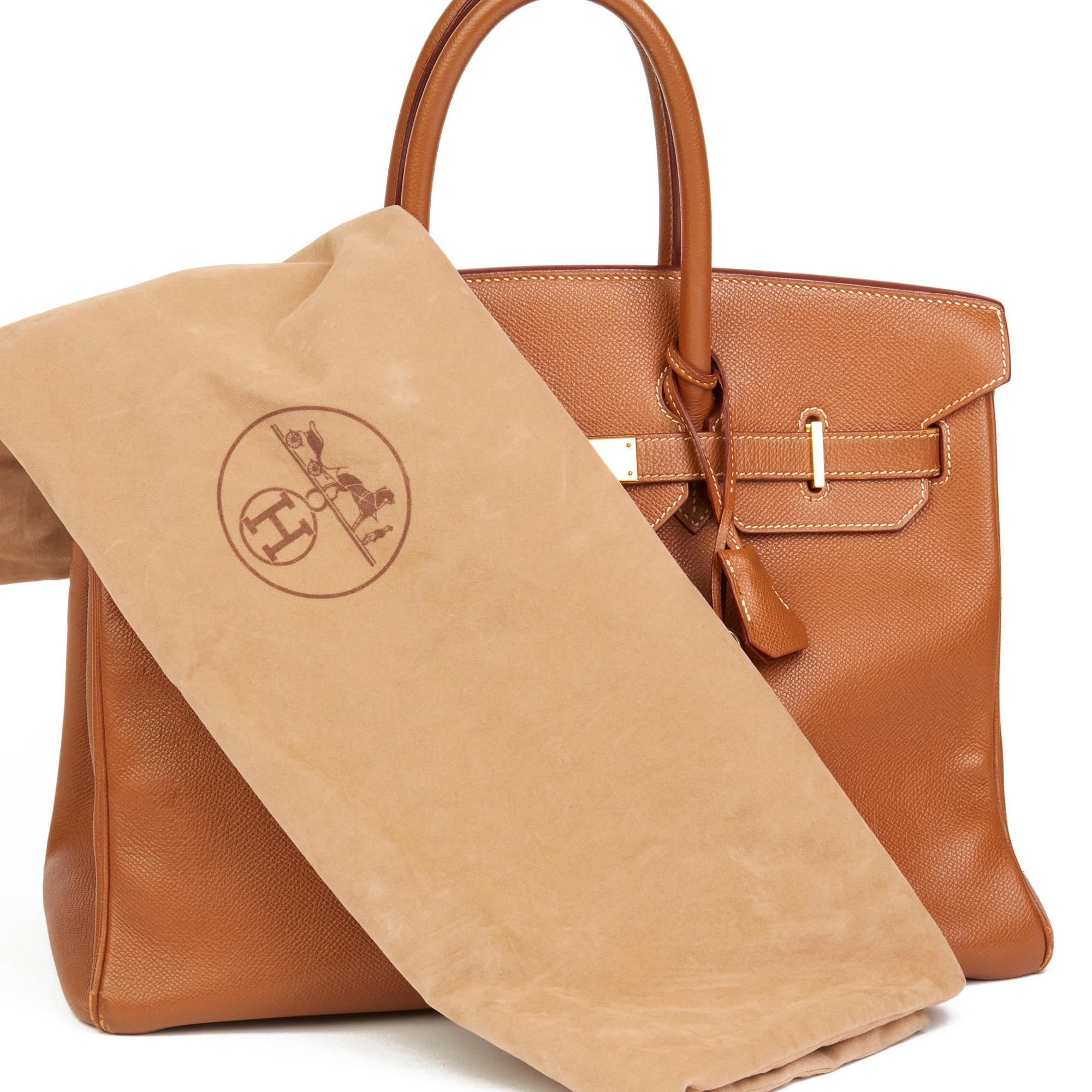 Hermès Gold Courchevel Leather Birkin 35cm 5