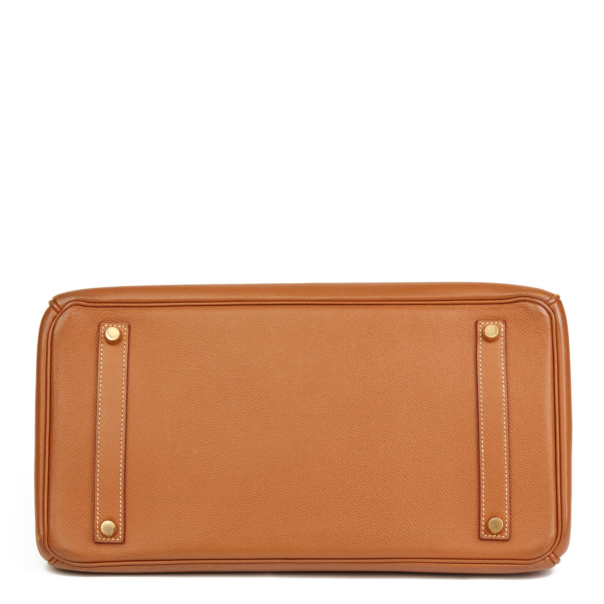 Women's Hermès Gold Courchevel Leather Birkin 35cm